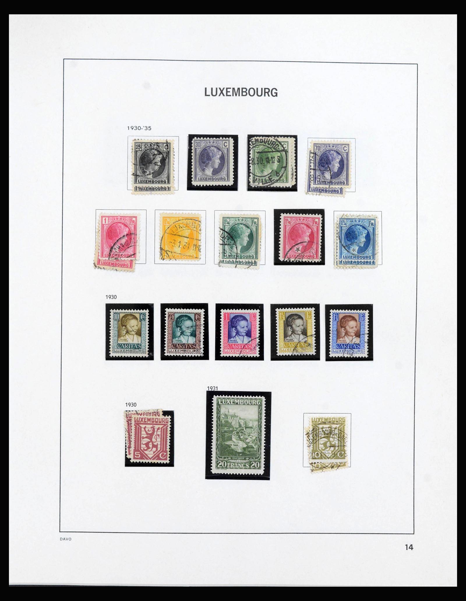 39921 0016 - Postzegelverzameling 39921 Luxemburg 1859-2019!