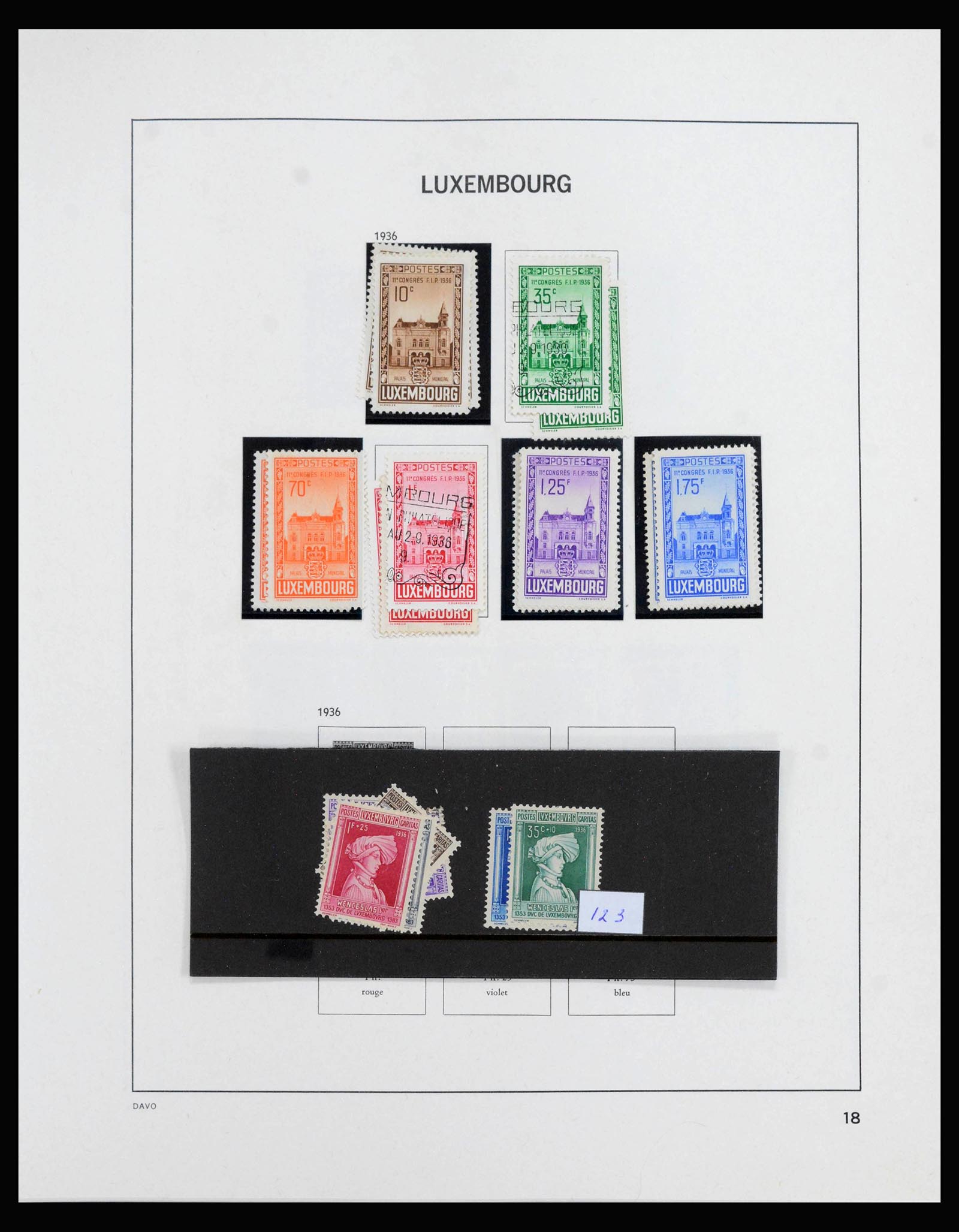 39921 0020 - Postzegelverzameling 39921 Luxemburg 1859-2019!