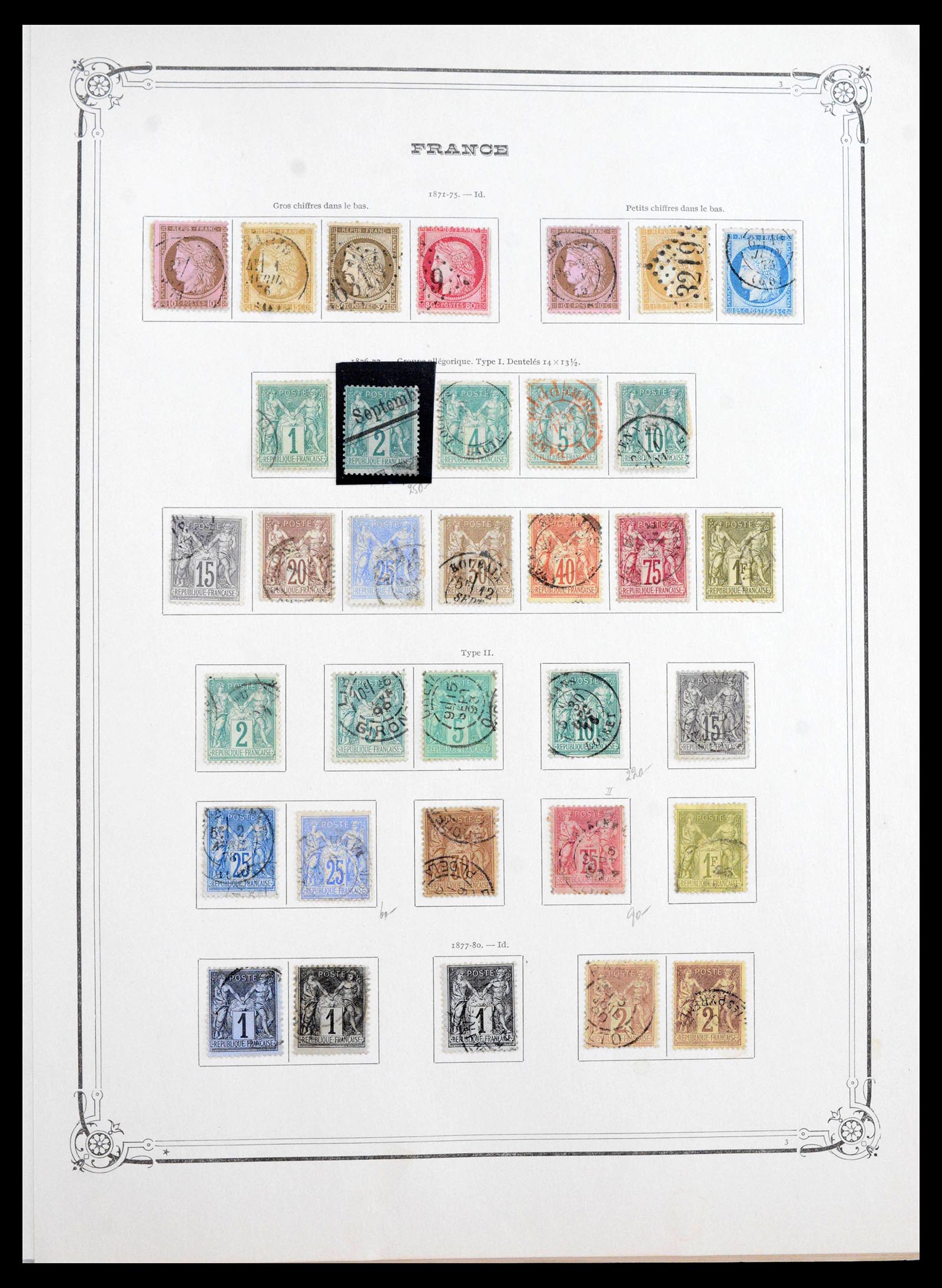 39925 0003 - Postzegelverzameling 39925 Frankrijk 1849-1949.