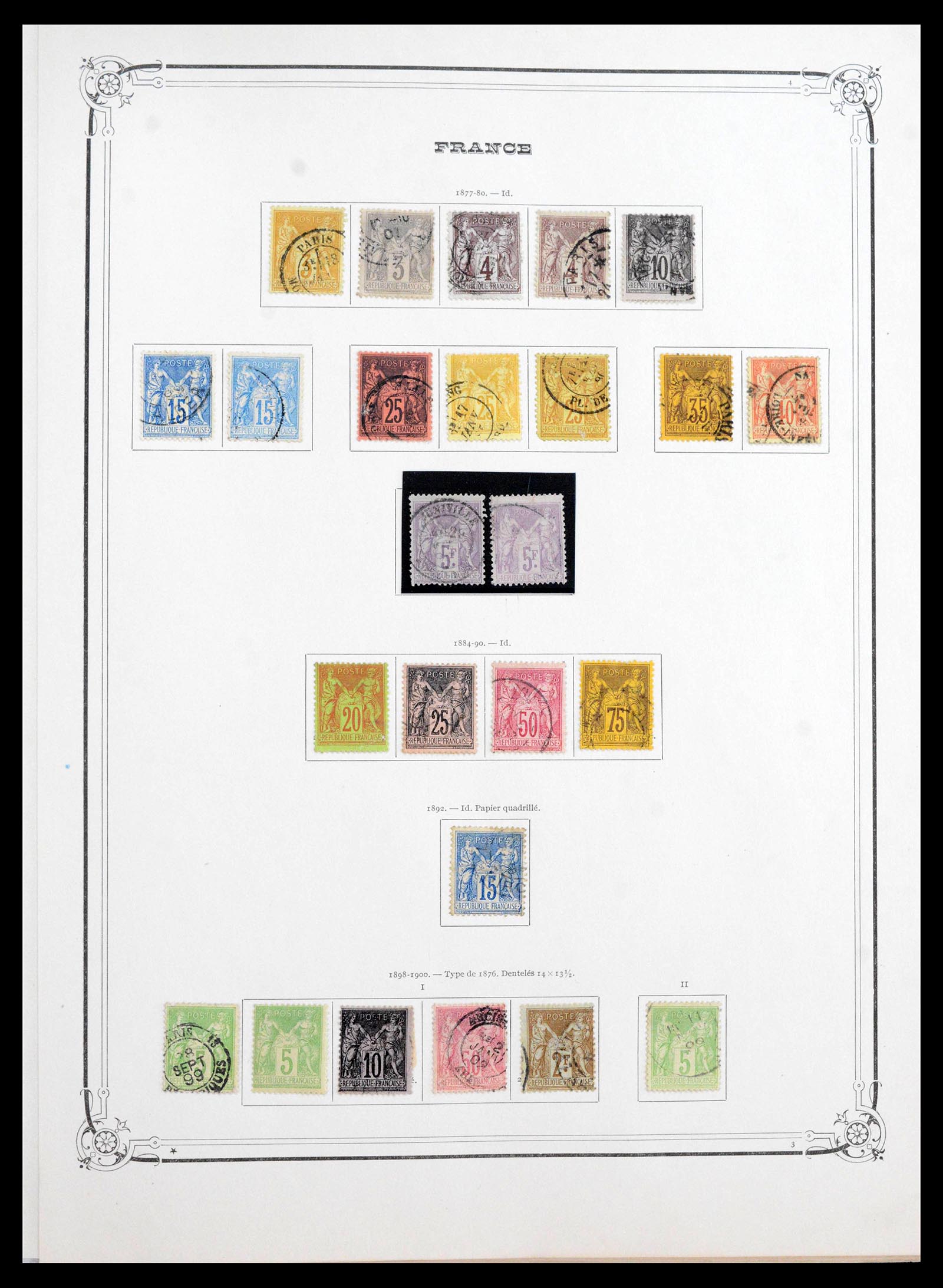 39925 0004 - Postzegelverzameling 39925 Frankrijk 1849-1949.