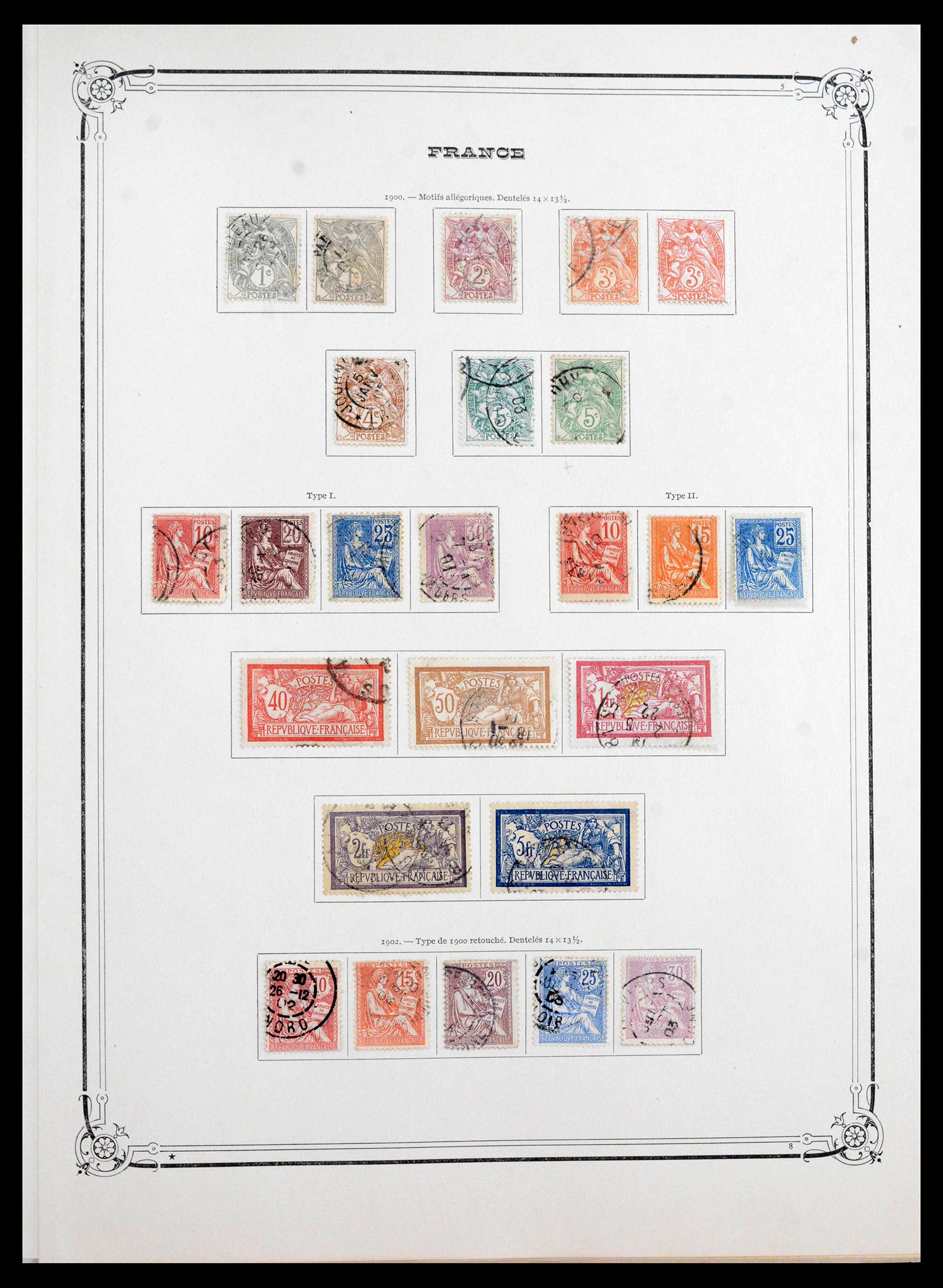 39925 0005 - Postzegelverzameling 39925 Frankrijk 1849-1949.