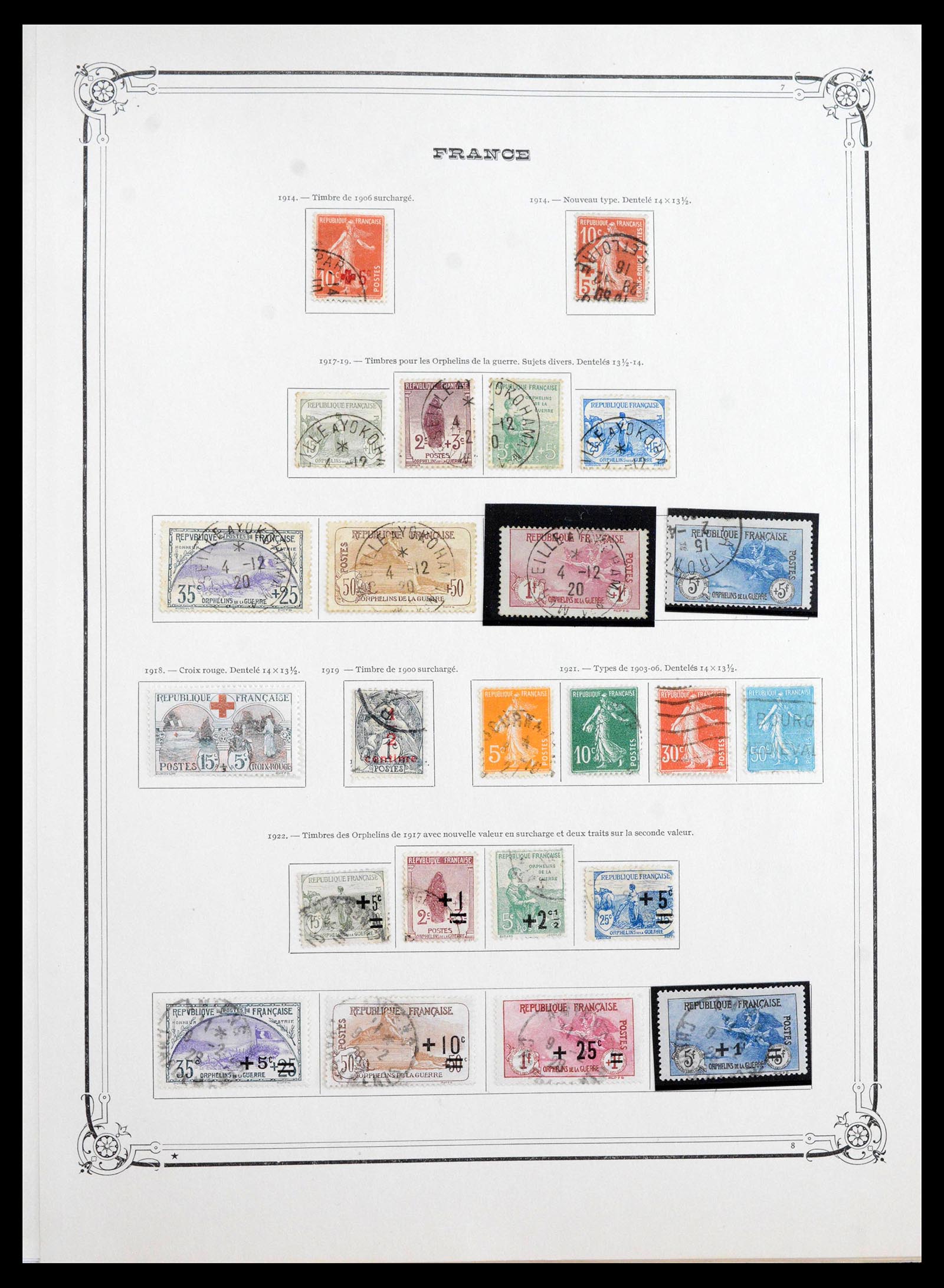 39925 0007 - Postzegelverzameling 39925 Frankrijk 1849-1949.