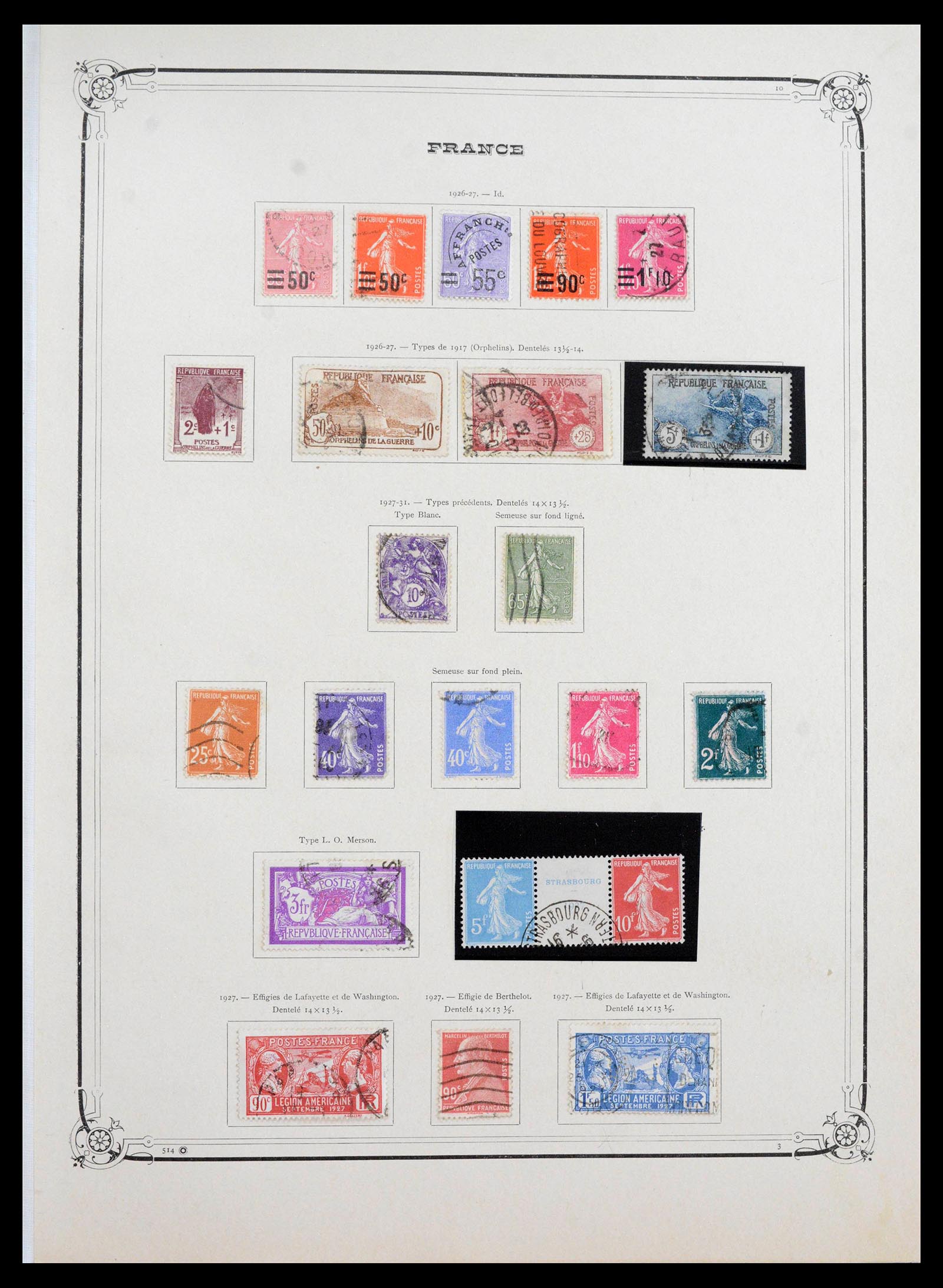 39925 0010 - Postzegelverzameling 39925 Frankrijk 1849-1949.