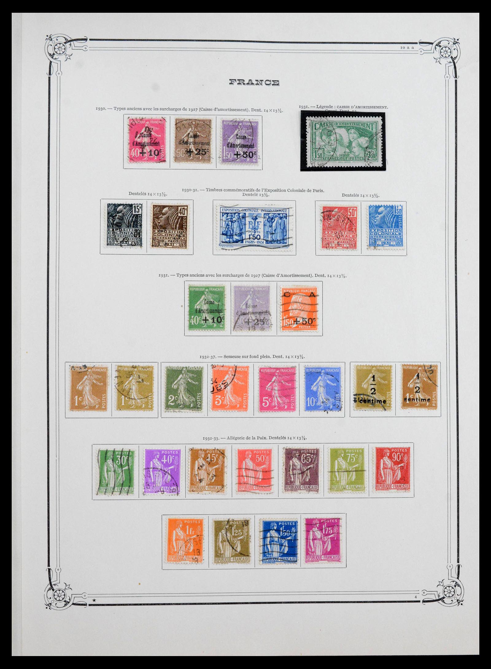 39925 0012 - Postzegelverzameling 39925 Frankrijk 1849-1949.