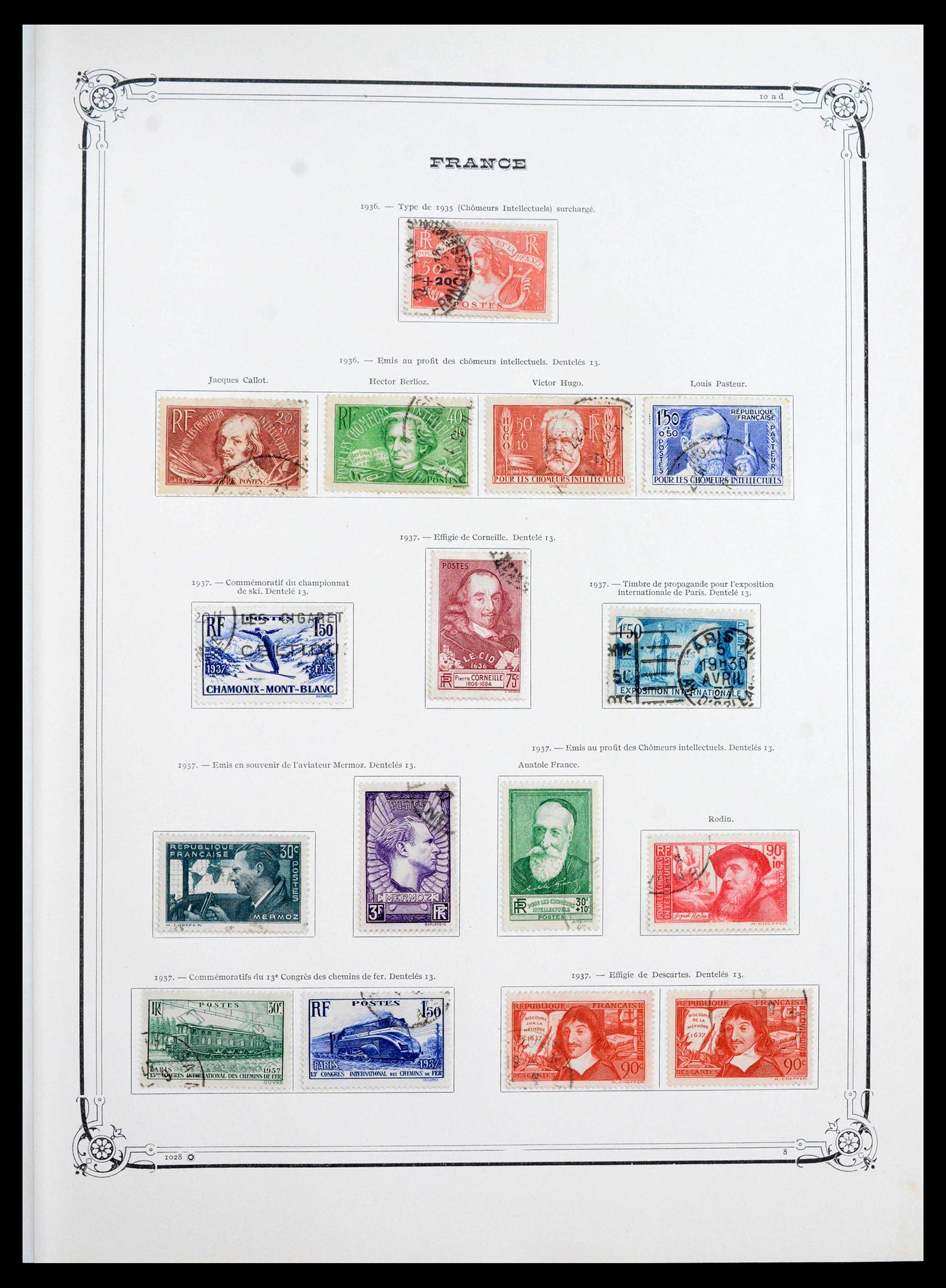 39925 0015 - Postzegelverzameling 39925 Frankrijk 1849-1949.
