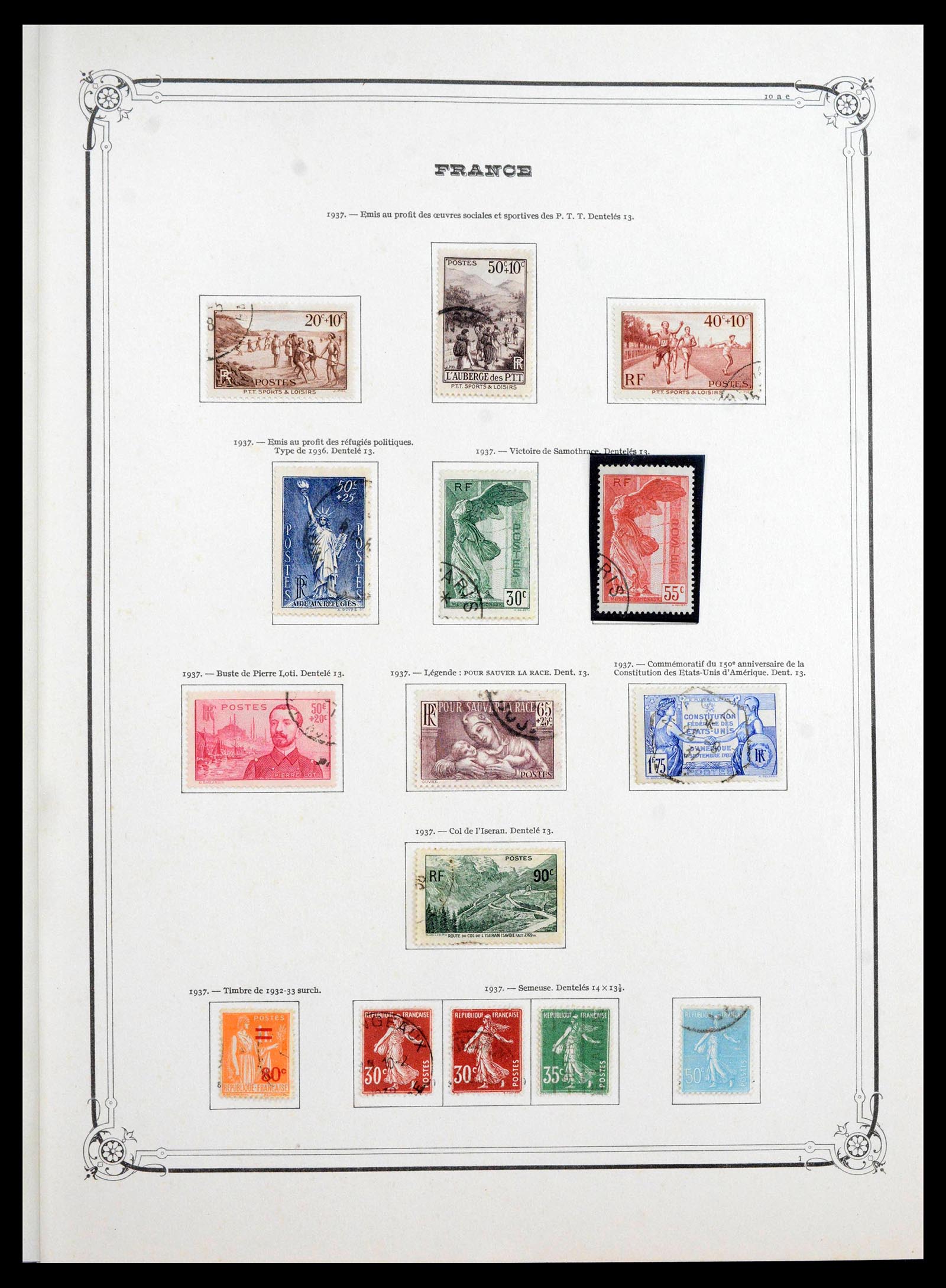39925 0016 - Postzegelverzameling 39925 Frankrijk 1849-1949.
