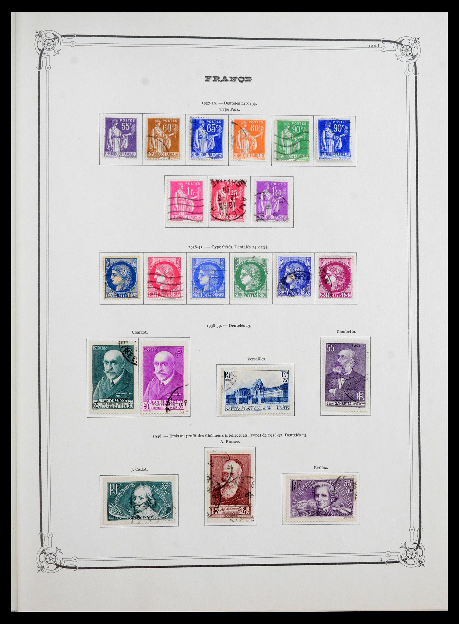 39925 0017 - Postzegelverzameling 39925 Frankrijk 1849-1949.
