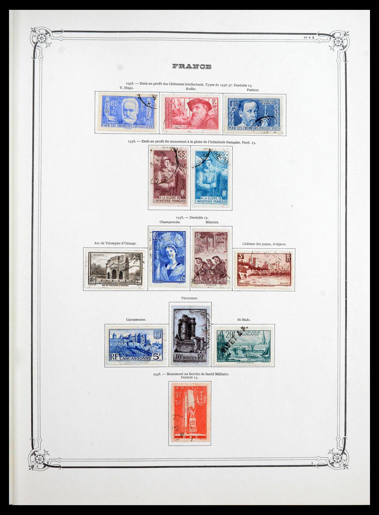 39925 0018 - Postzegelverzameling 39925 Frankrijk 1849-1949.