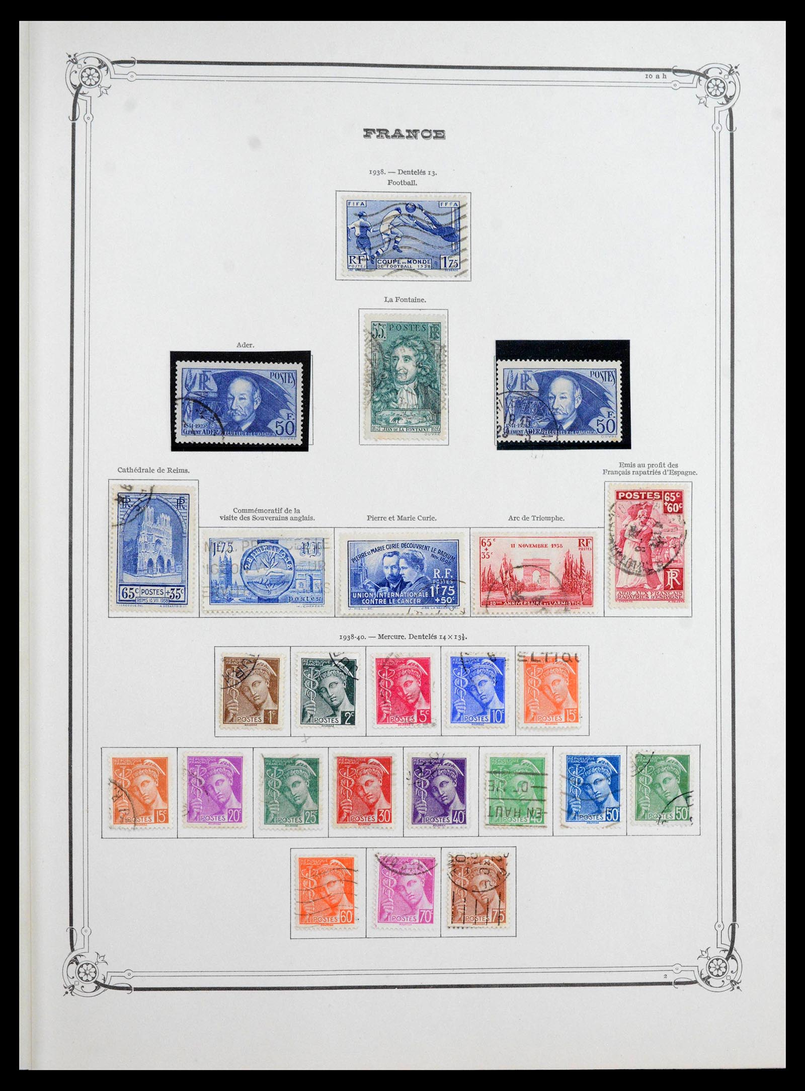 39925 0019 - Postzegelverzameling 39925 Frankrijk 1849-1949.