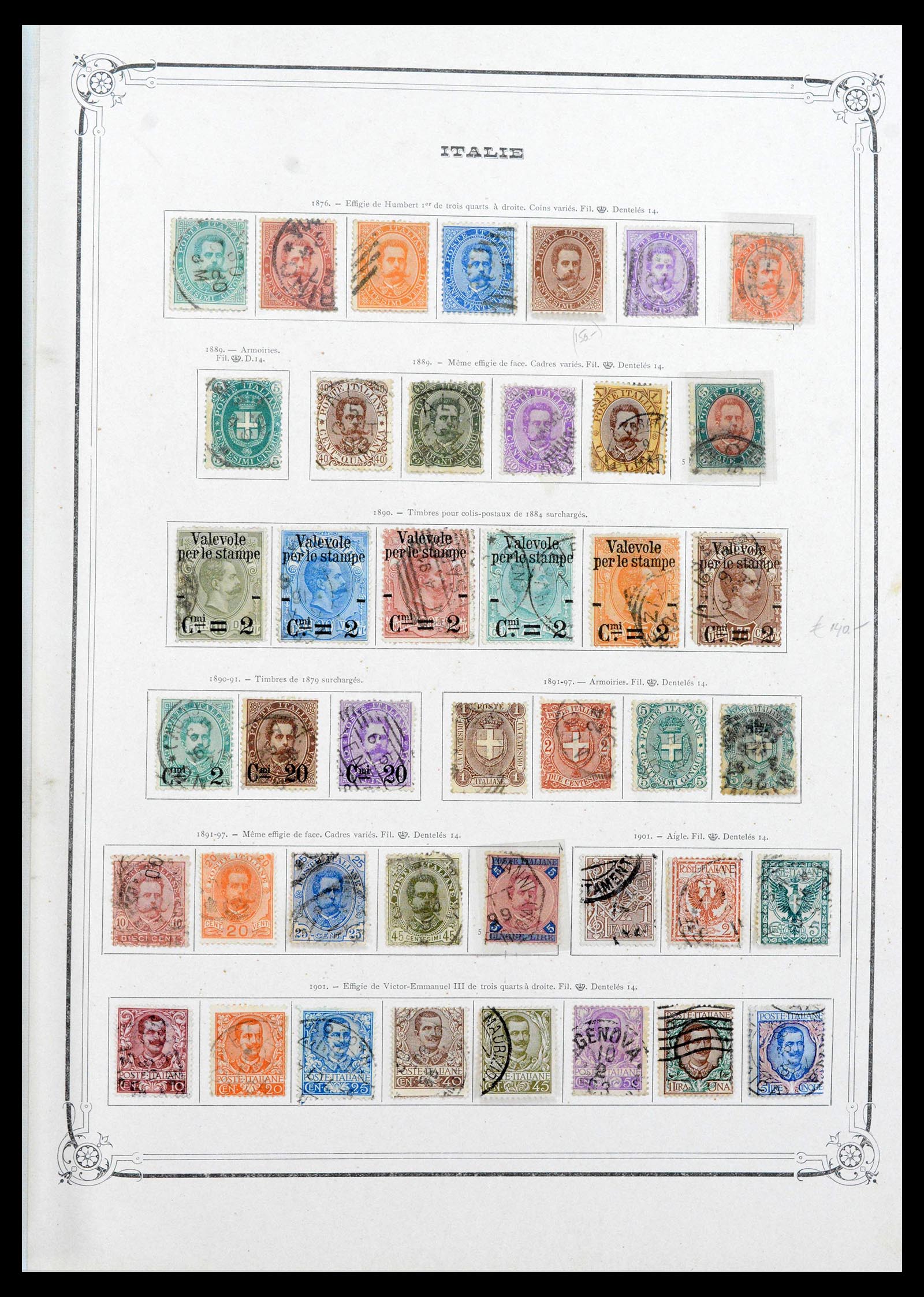 39930 0002 - Postzegelverzameling 39930 Italië compleet 1861-1944.
