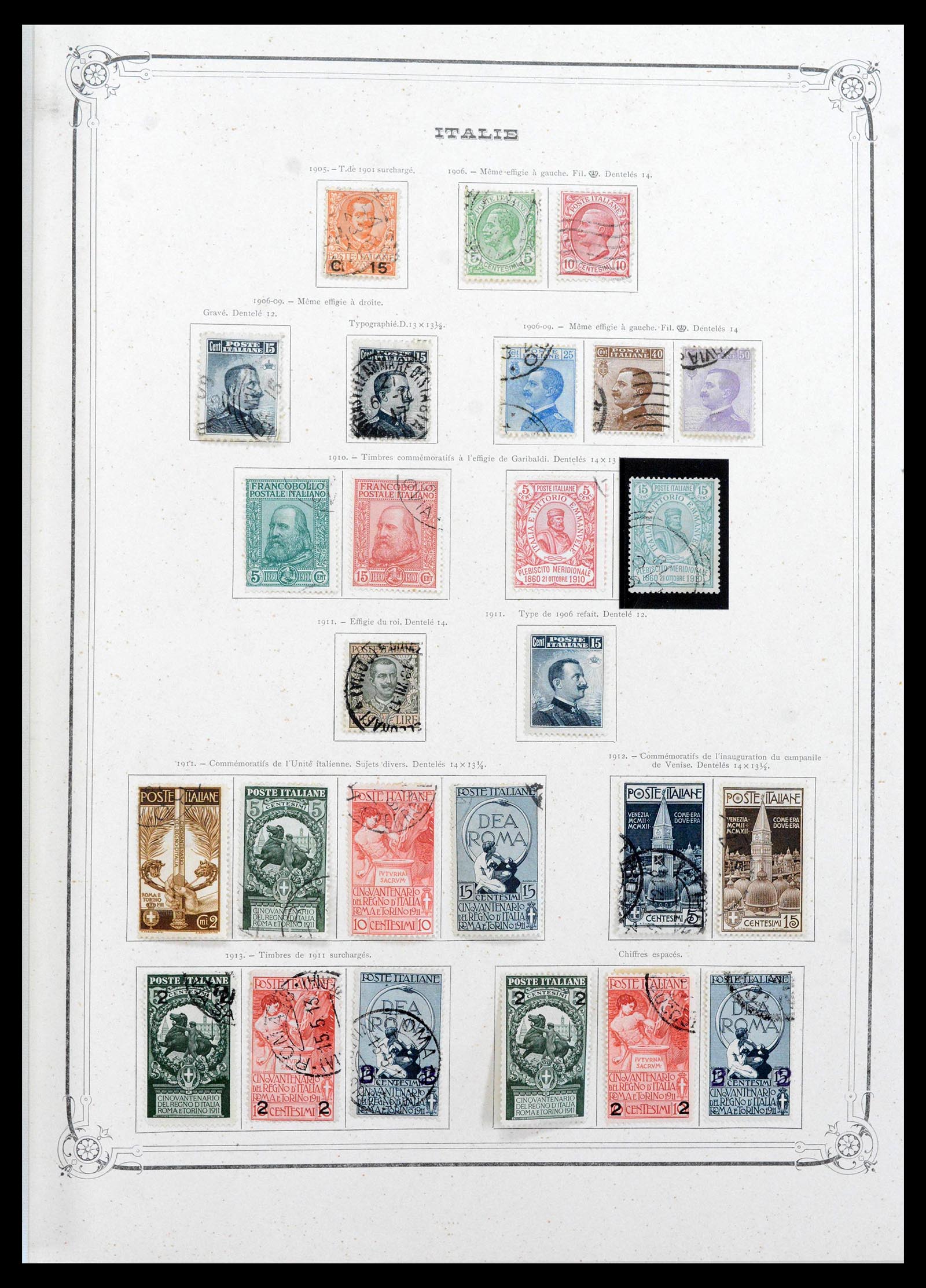 39930 0003 - Postzegelverzameling 39930 Italië compleet 1861-1944.