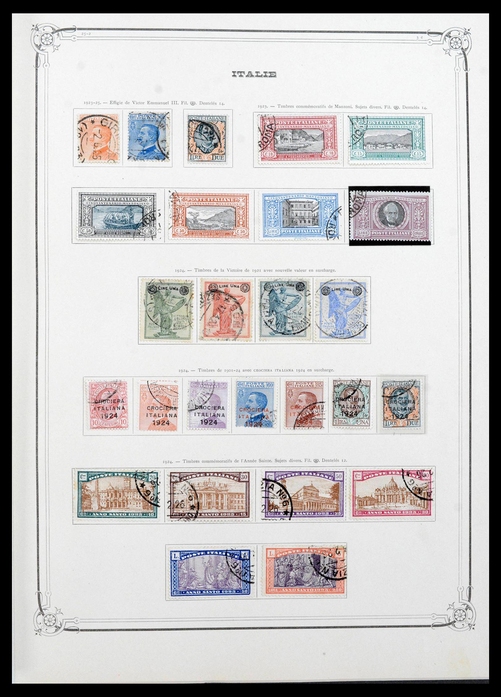 39930 0006 - Postzegelverzameling 39930 Italië compleet 1861-1944.
