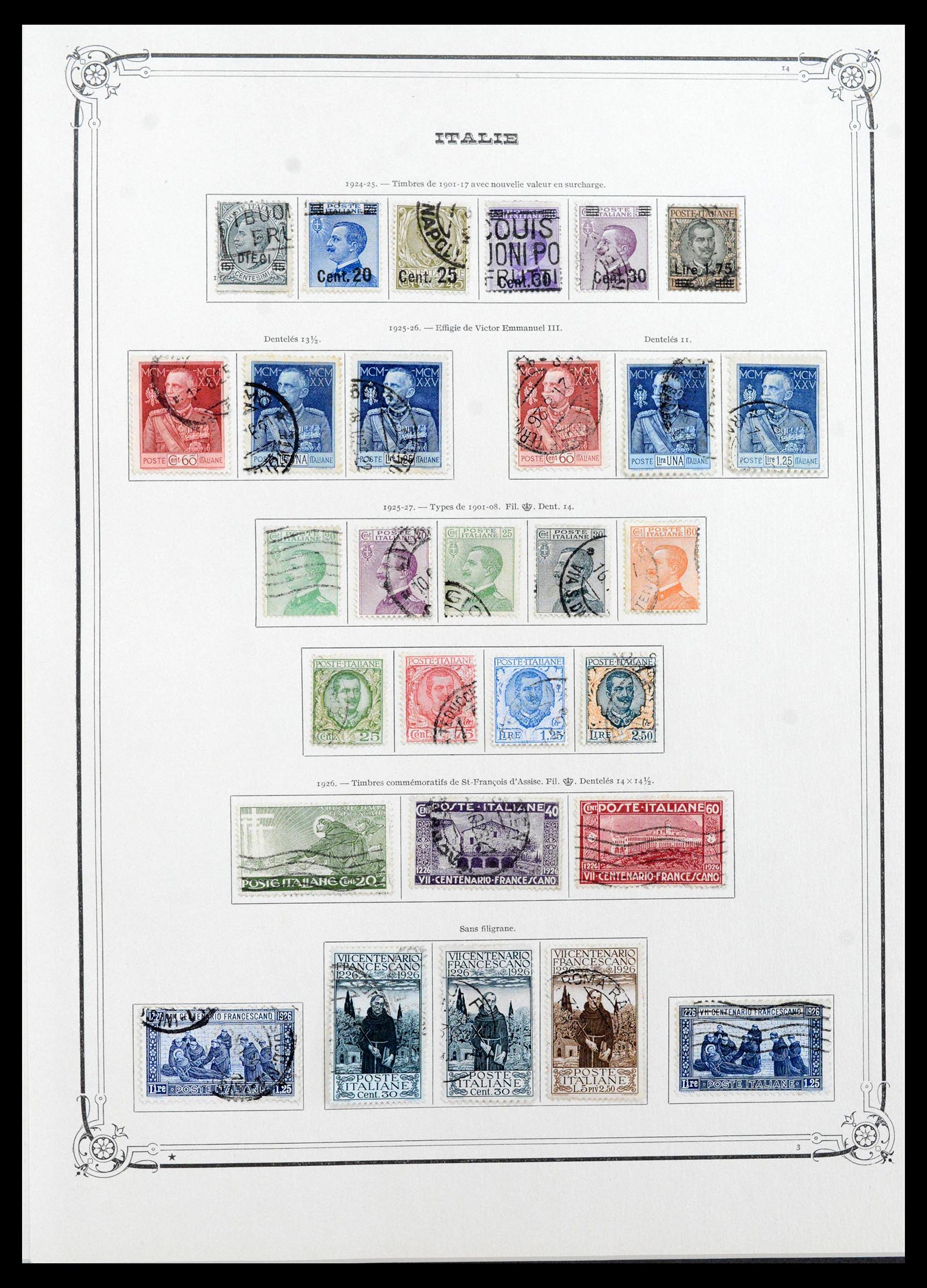 39930 0007 - Postzegelverzameling 39930 Italië compleet 1861-1944.