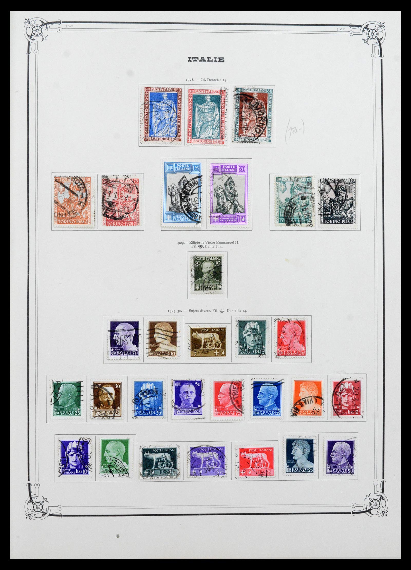 39930 0009 - Postzegelverzameling 39930 Italië compleet 1861-1944.