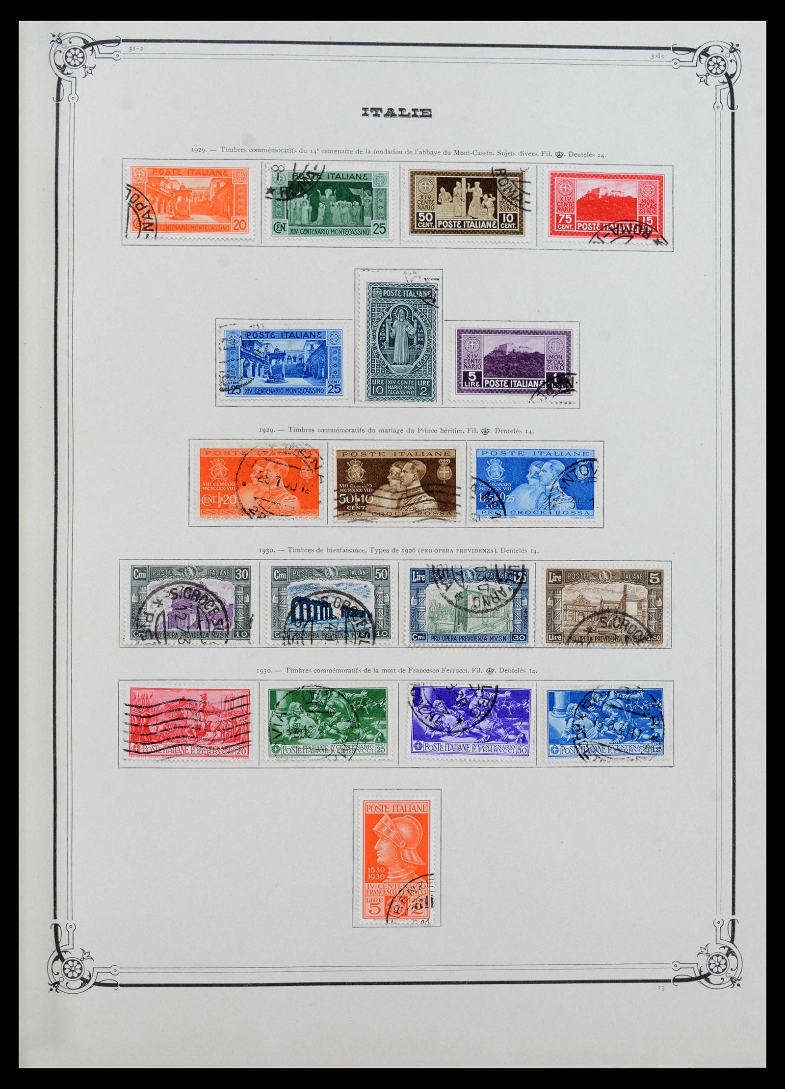 39930 0010 - Postzegelverzameling 39930 Italië compleet 1861-1944.