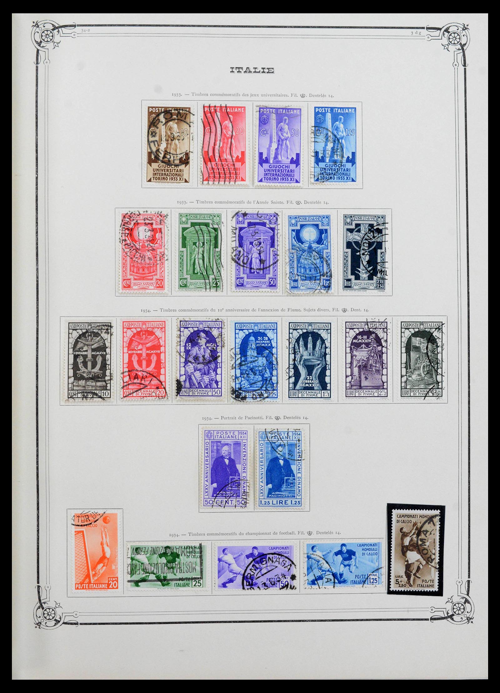 39930 0014 - Postzegelverzameling 39930 Italië compleet 1861-1944.
