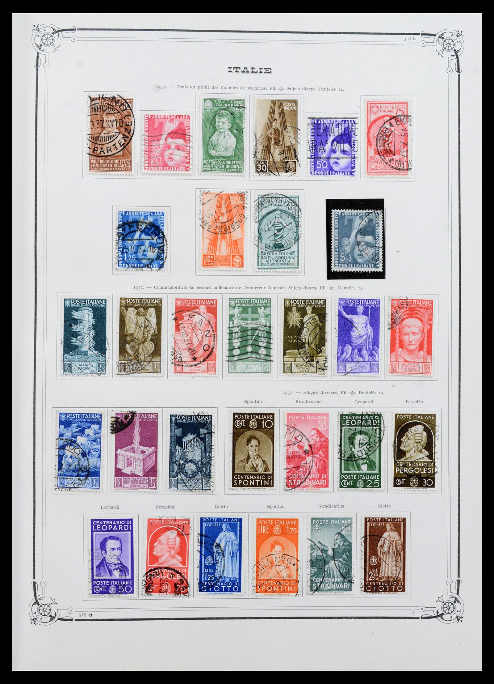 39930 0017 - Postzegelverzameling 39930 Italië compleet 1861-1944.