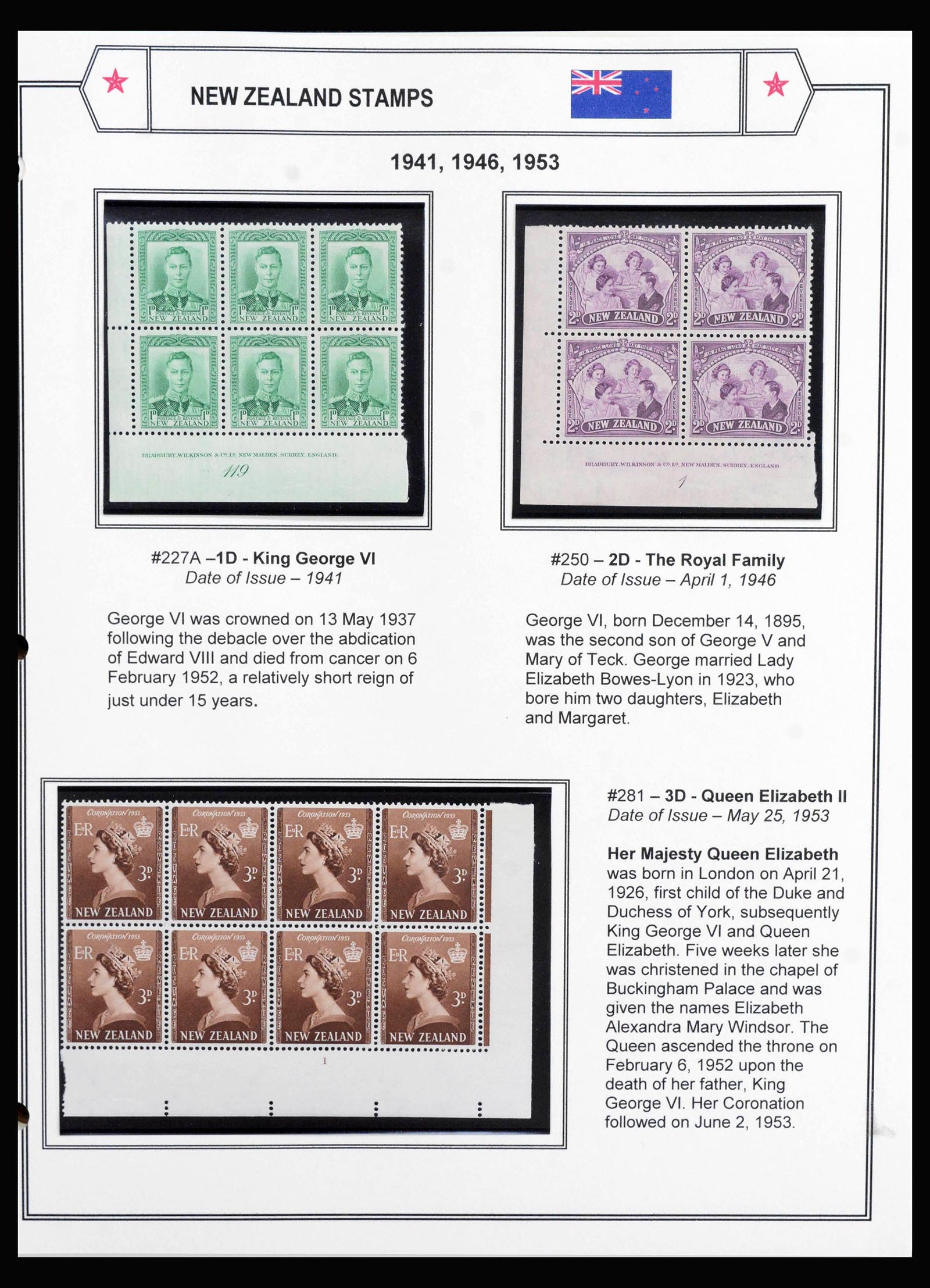 39932 0001 - Postzegelverzameling 39932 Nieuw Zeeland 1941-2008.