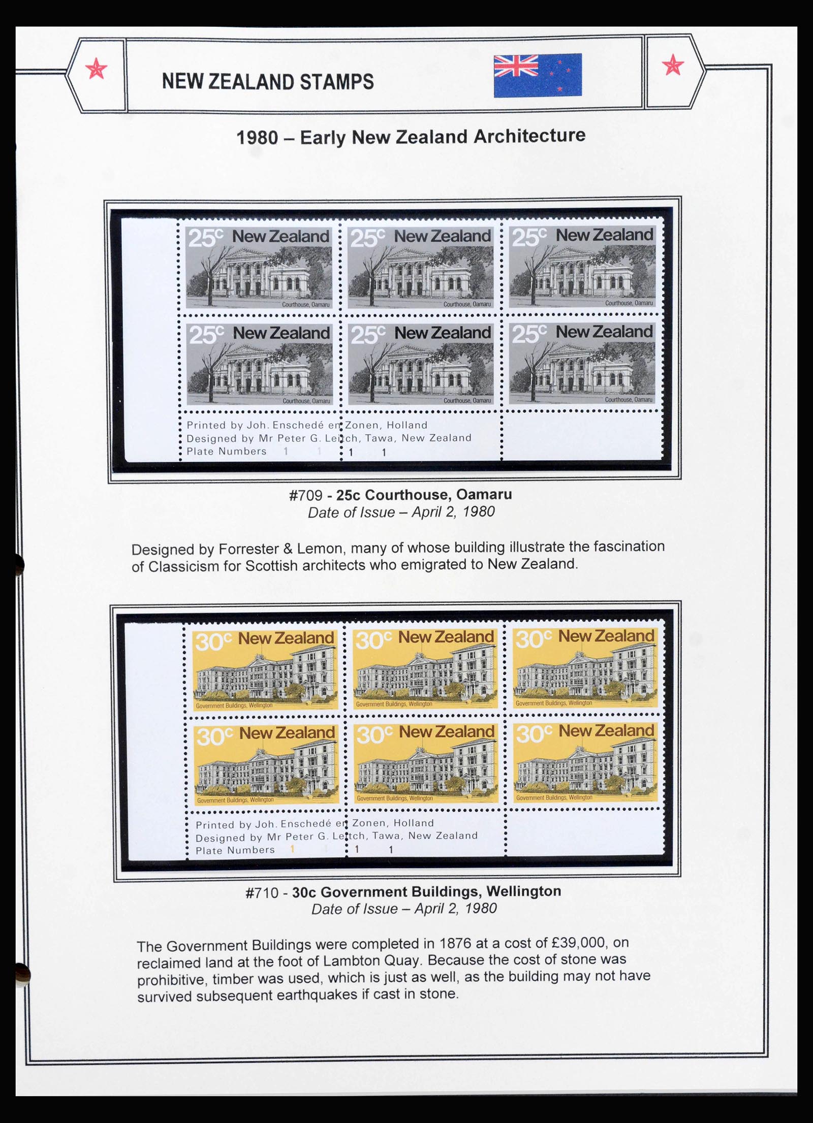 39932 0002 - Postzegelverzameling 39932 Nieuw Zeeland 1941-2008.