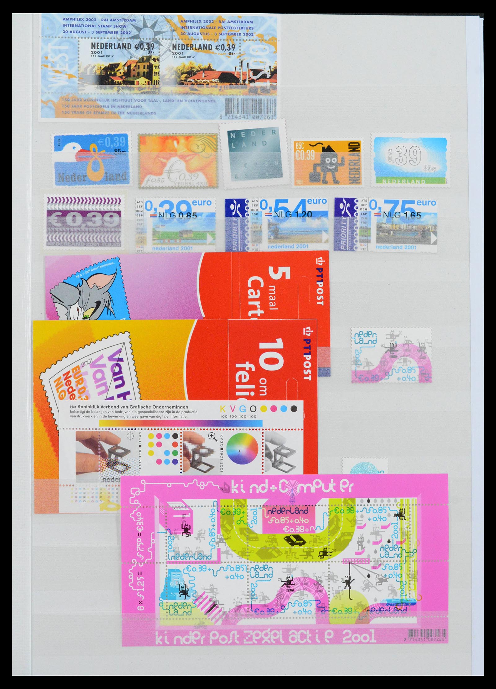 39933 0001 - Postzegelverzameling 39933 Nederland 2001-december 2022!