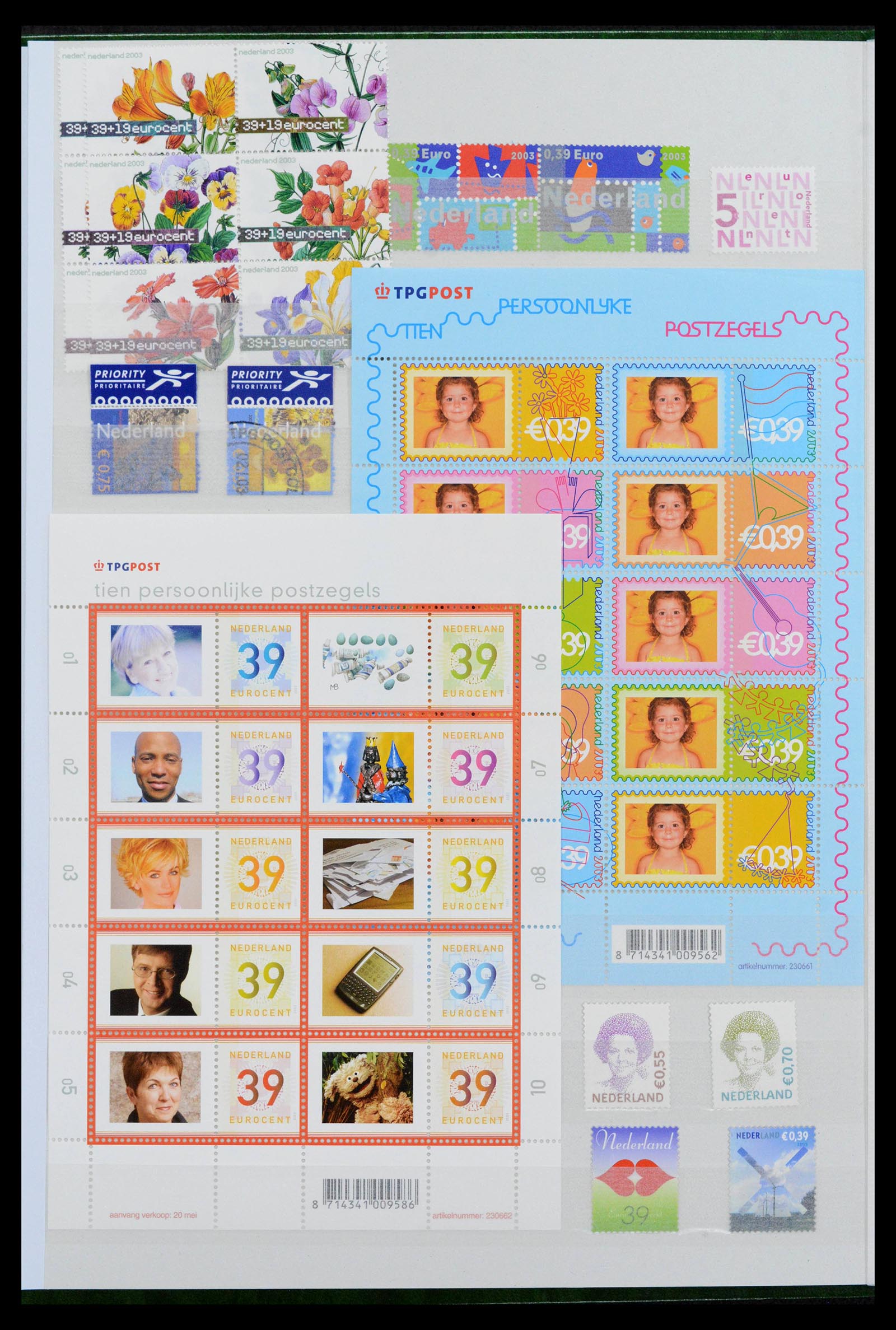39933 0006 - Postzegelverzameling 39933 Nederland 2001-december 2022!