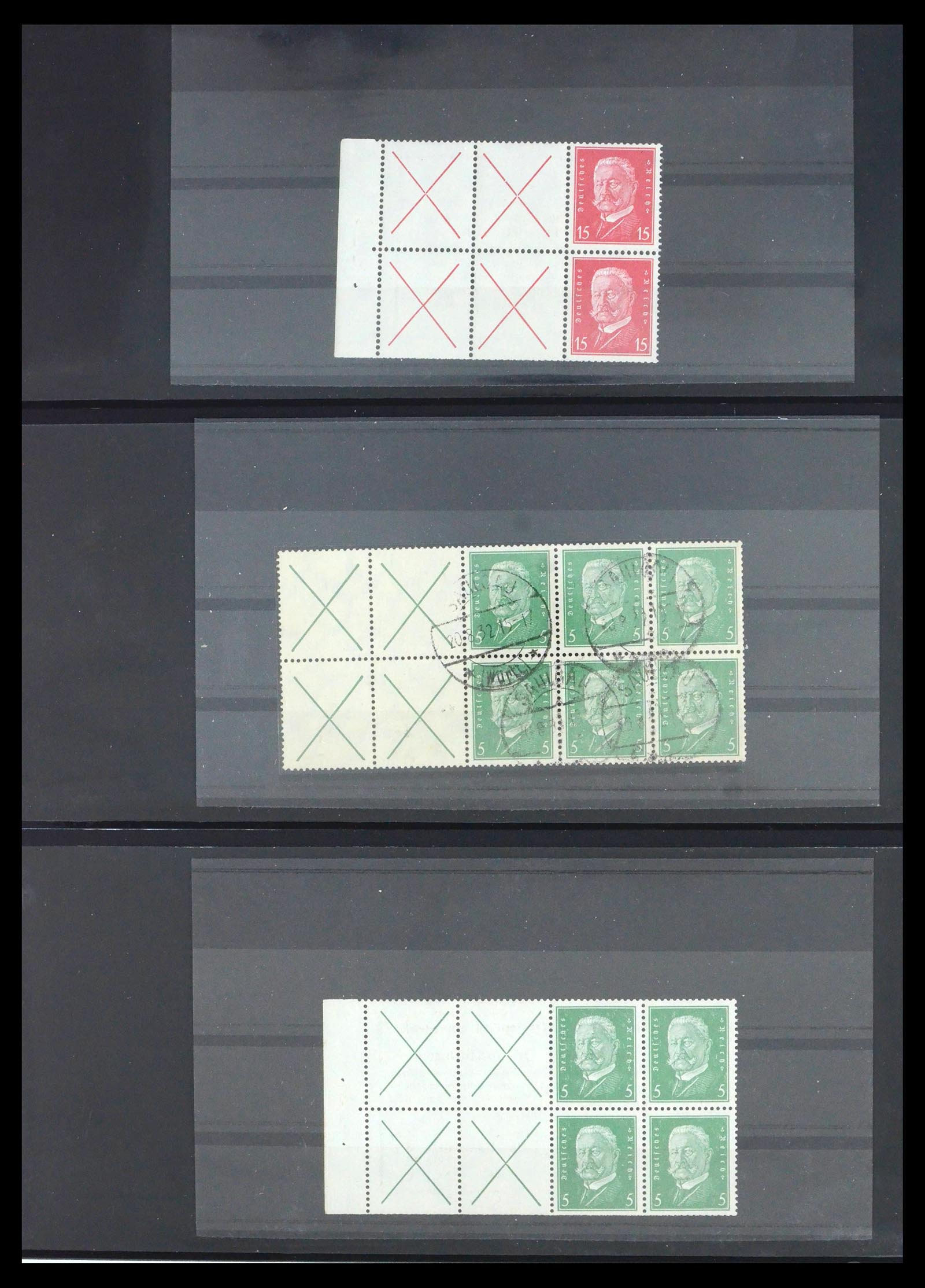 39940 0009 - Postzegelverzameling 39940 Duitse Rijk boekjes en combinaties 1913-19