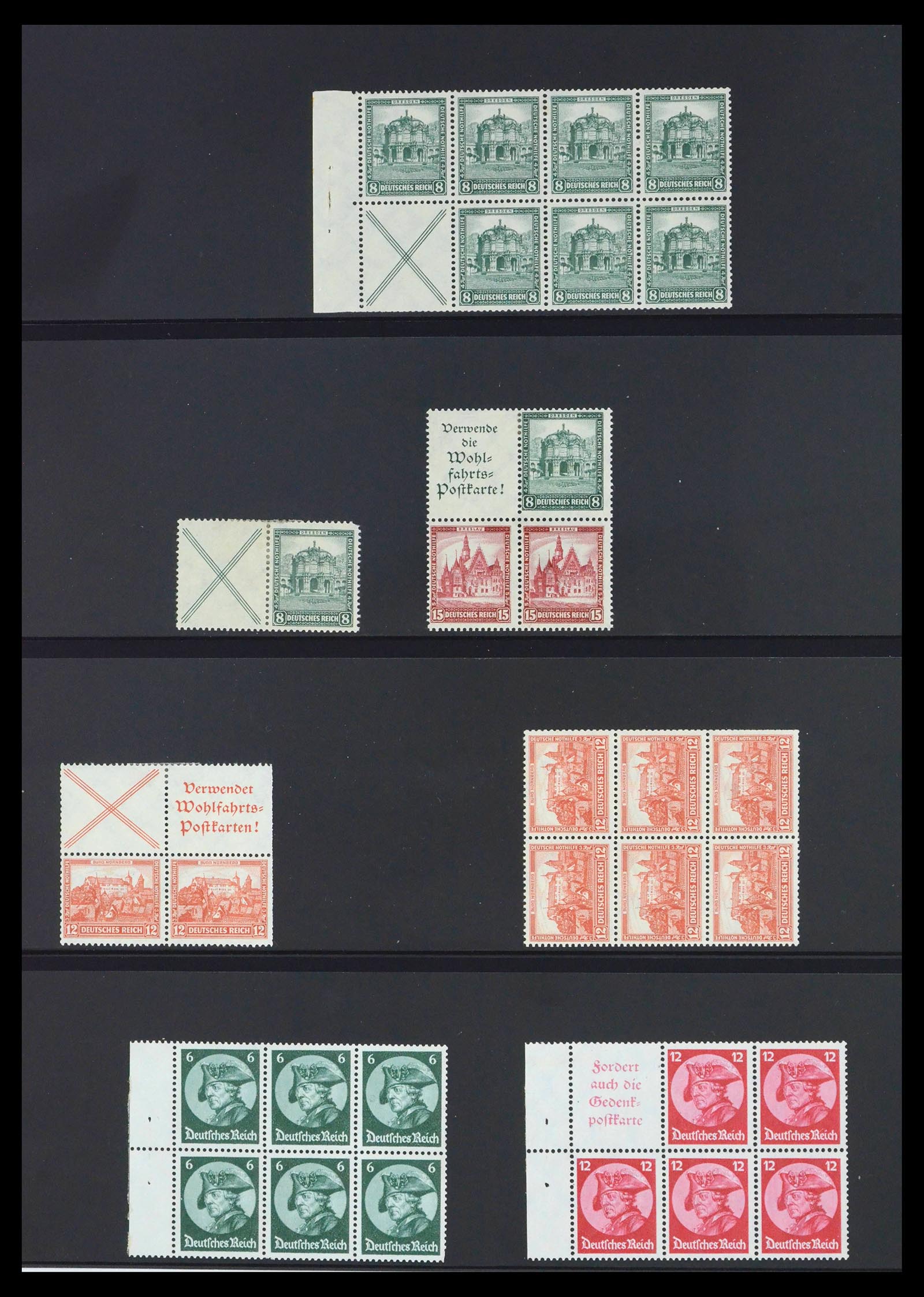 39940 0013 - Postzegelverzameling 39940 Duitse Rijk boekjes en combinaties 1913-19