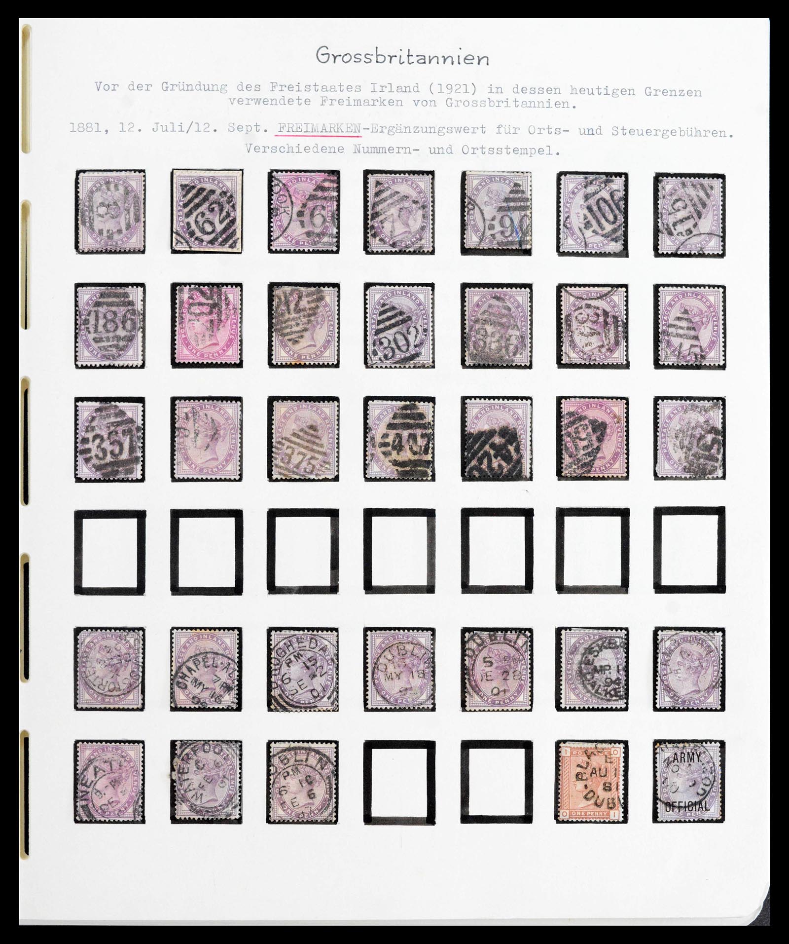 39942 0002 - Stamp collection 39942 Ireland 1881-1964.