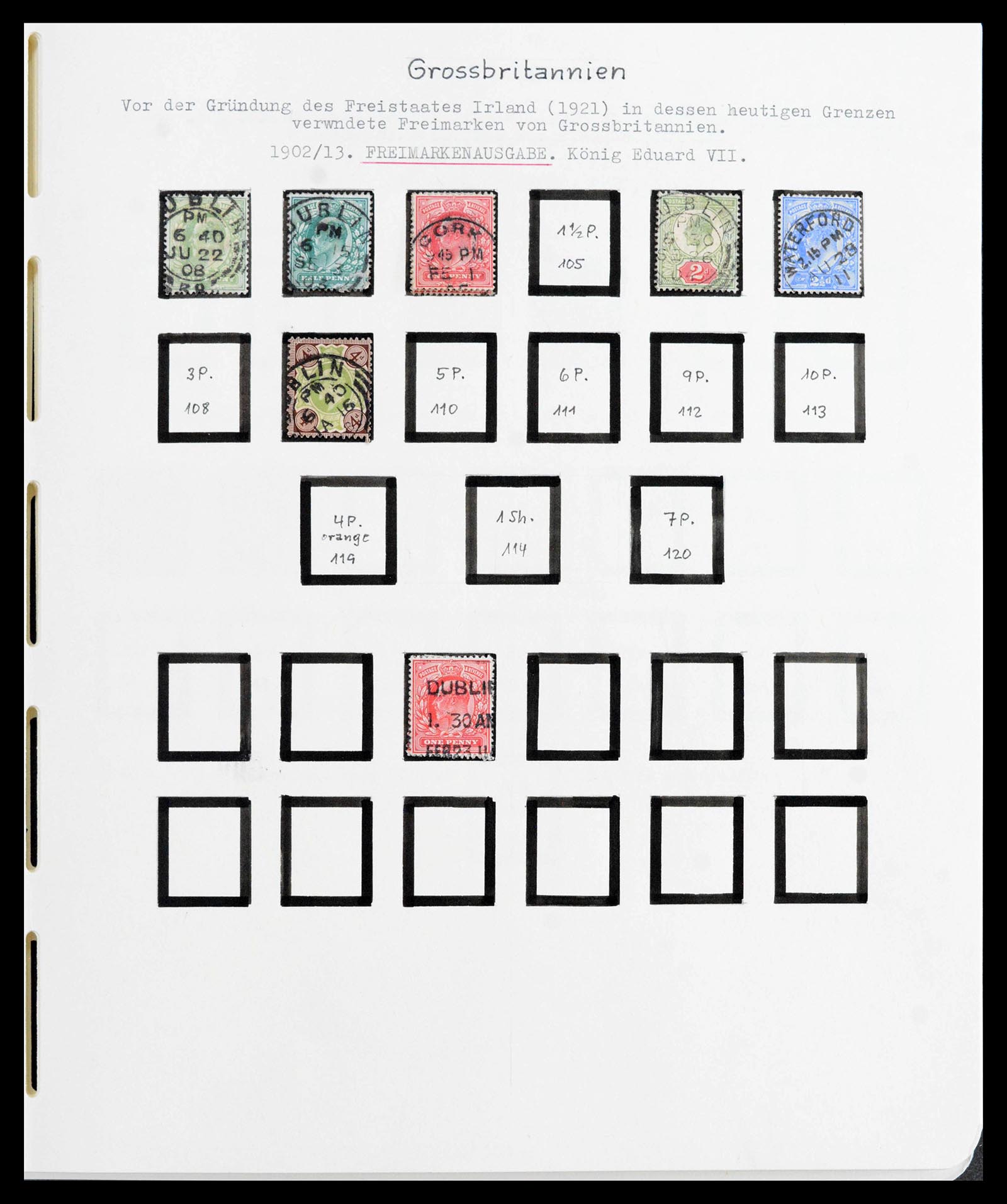 39942 0004 - Stamp collection 39942 Ireland 1881-1964.
