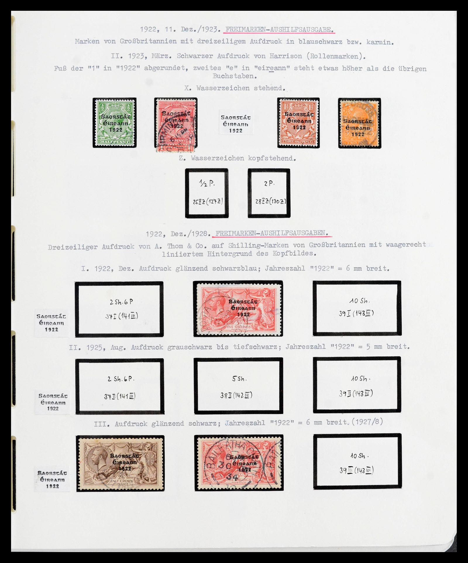 39942 0010 - Stamp collection 39942 Ireland 1881-1964.