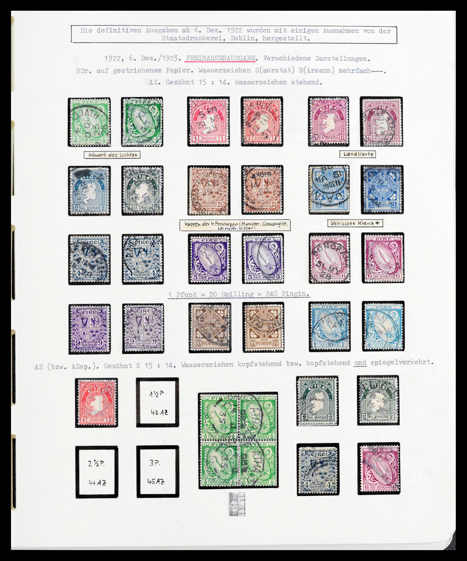 39942 0011 - Stamp collection 39942 Ireland 1881-1964.