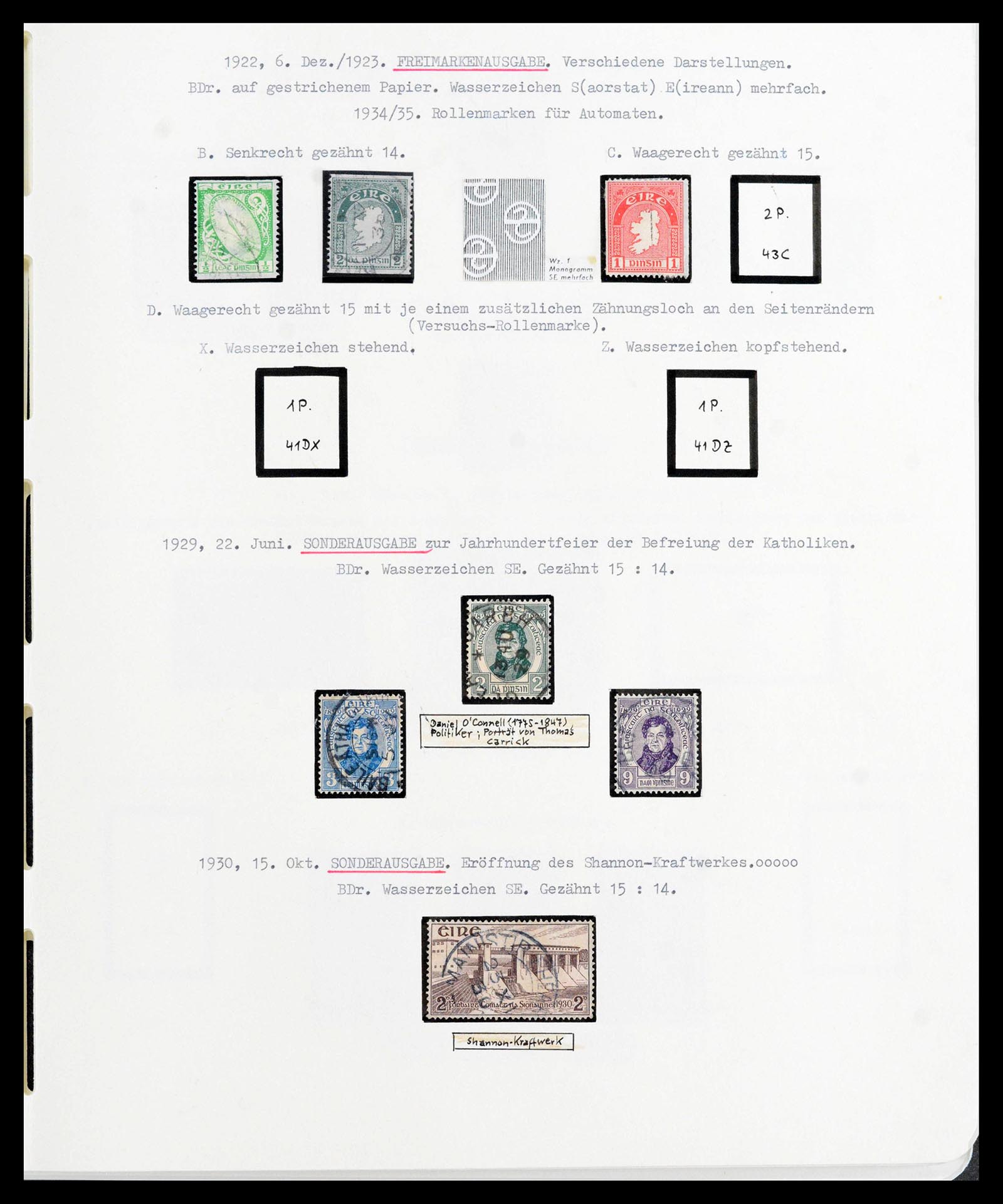 39942 0012 - Stamp collection 39942 Ireland 1881-1964.