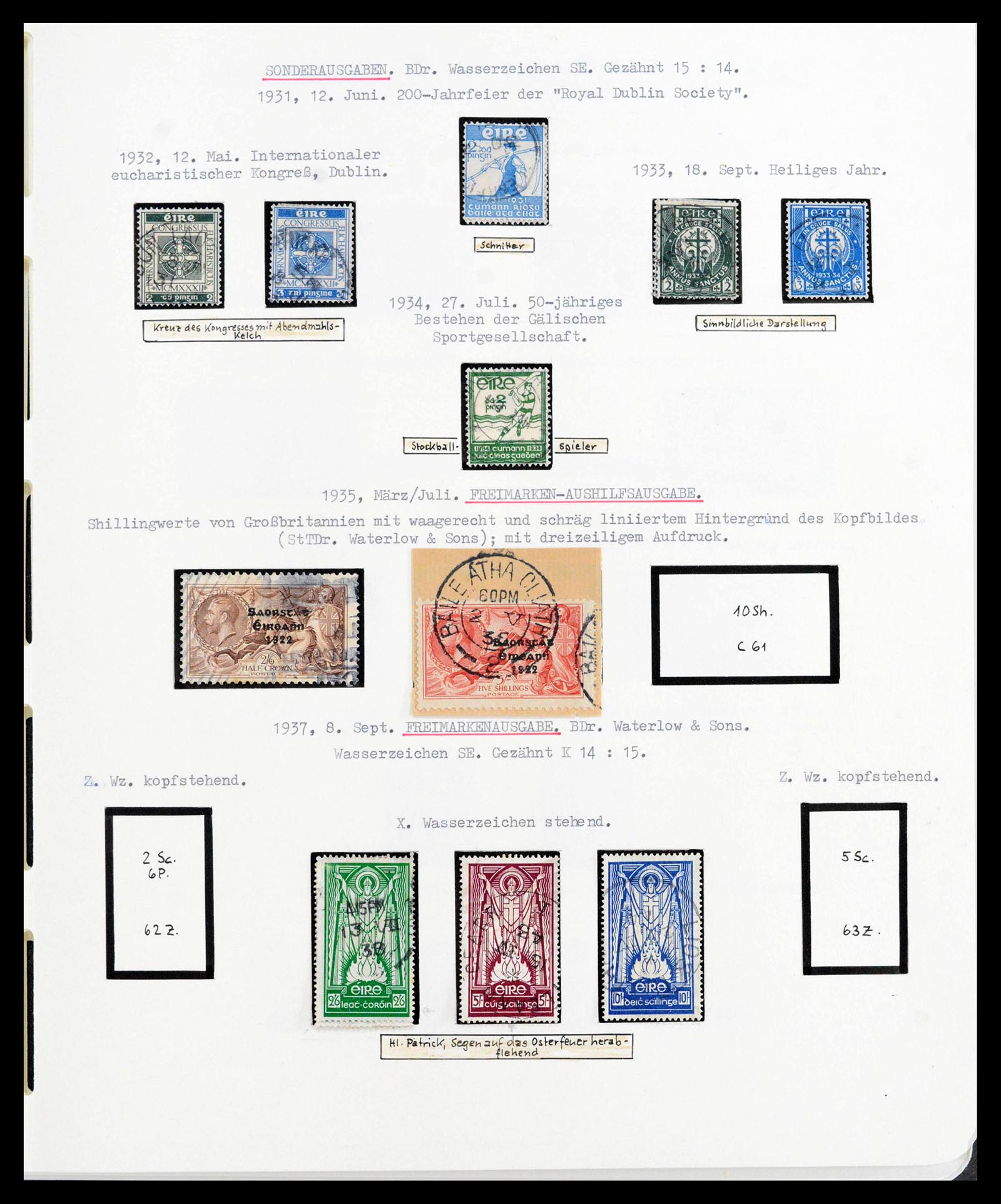 39942 0013 - Stamp collection 39942 Ireland 1881-1964.