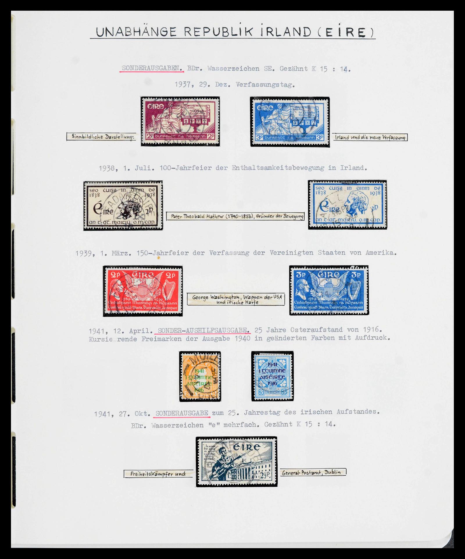 39942 0014 - Stamp collection 39942 Ireland 1881-1964.