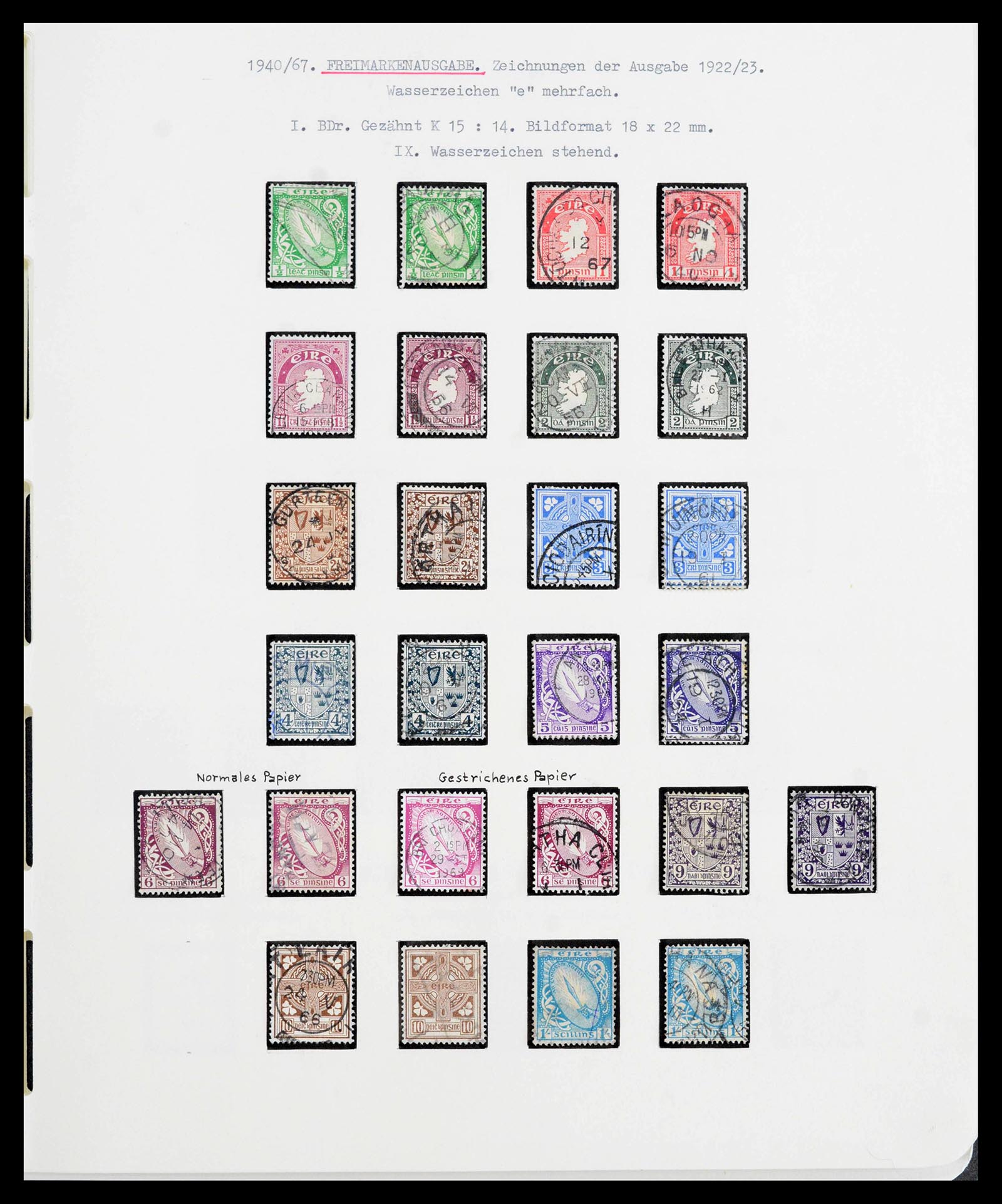 39942 0015 - Stamp collection 39942 Ireland 1881-1964.