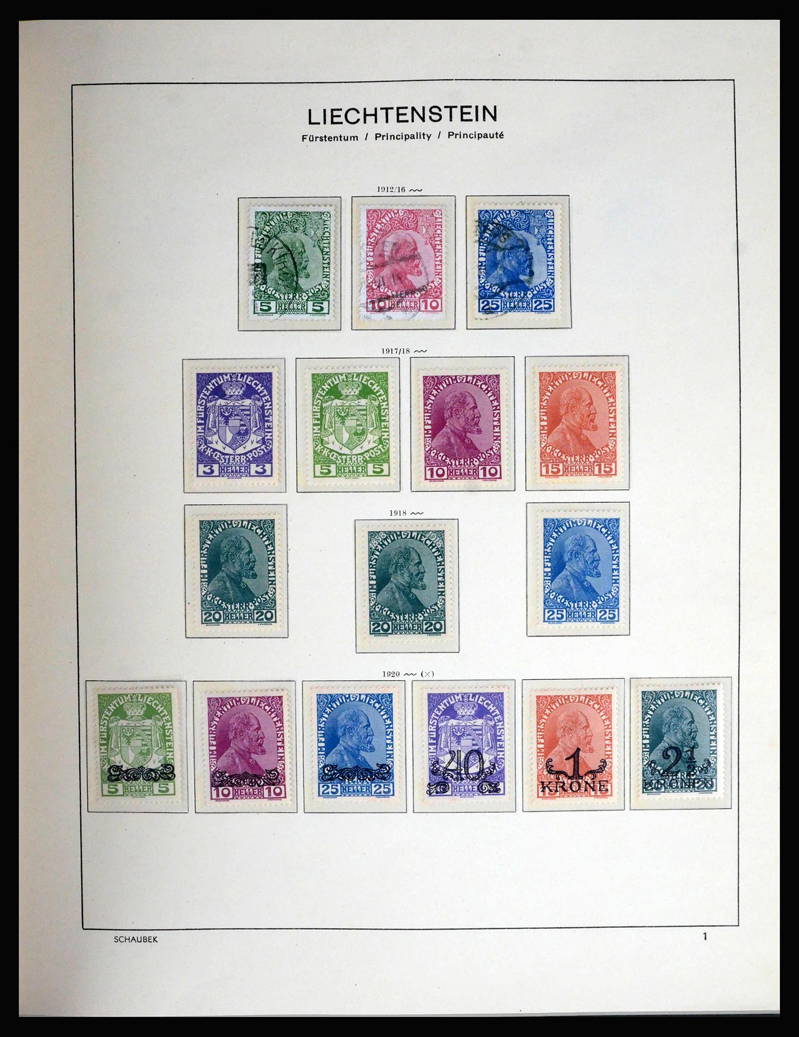 39944 0001 - Postzegelverzameling 39944 Liechtenstein 1912-2020!