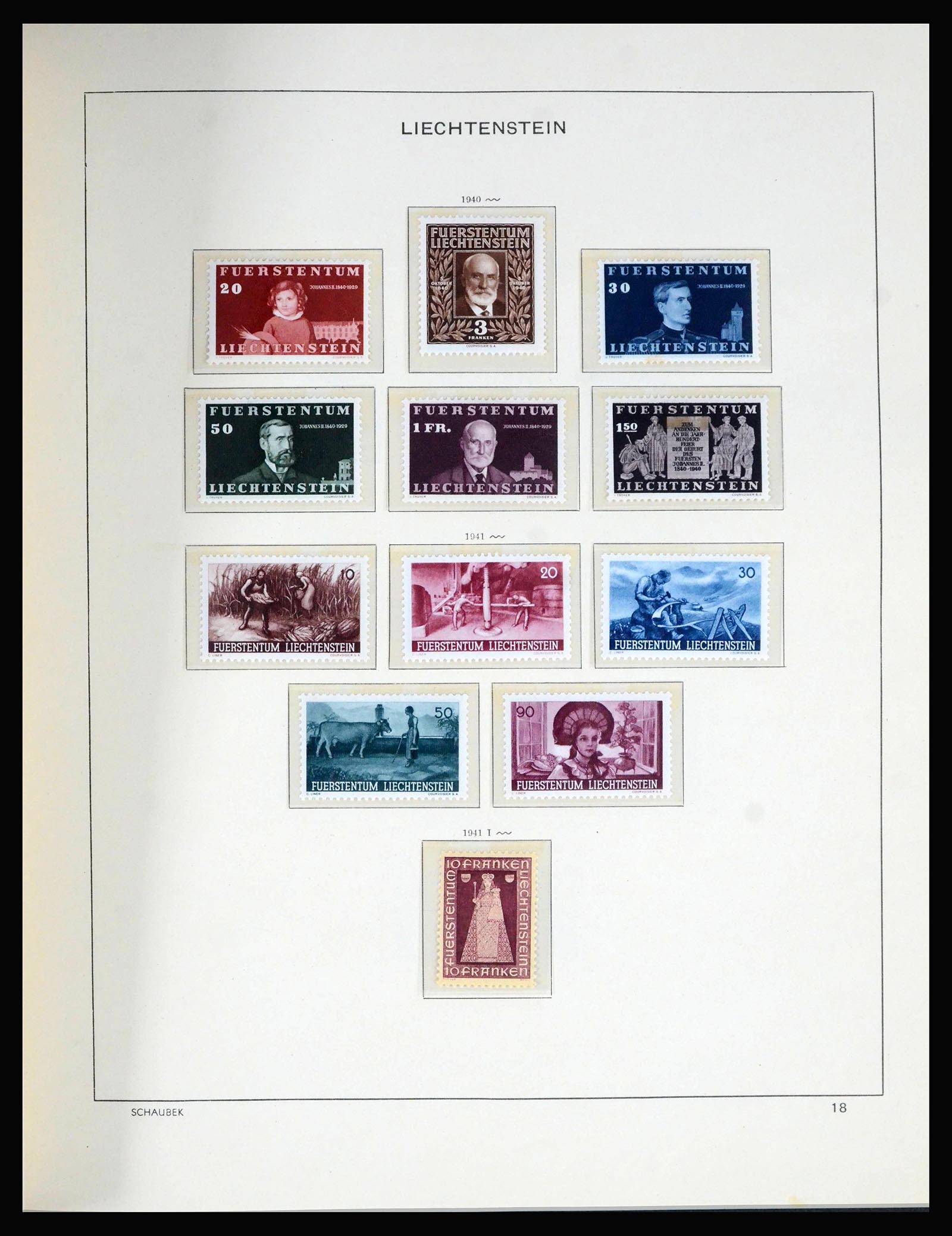 39944 0016 - Postzegelverzameling 39944 Liechtenstein 1912-2020!