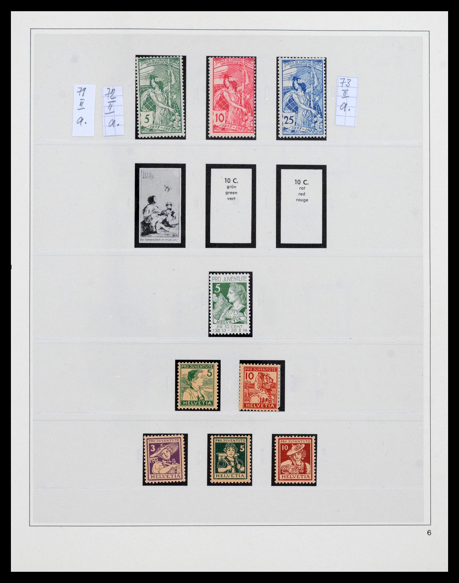 39946 0004 - Postzegelverzameling 39946 Zwitserland 1862-1963.