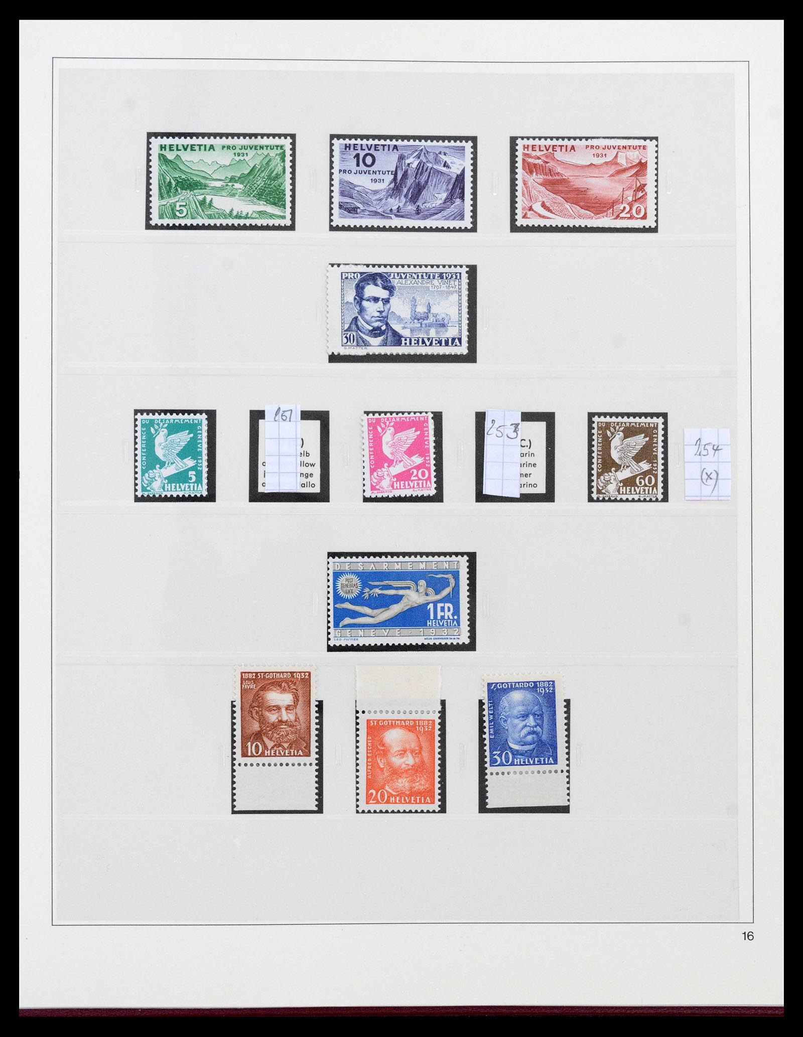 39946 0014 - Postzegelverzameling 39946 Zwitserland 1862-1963.