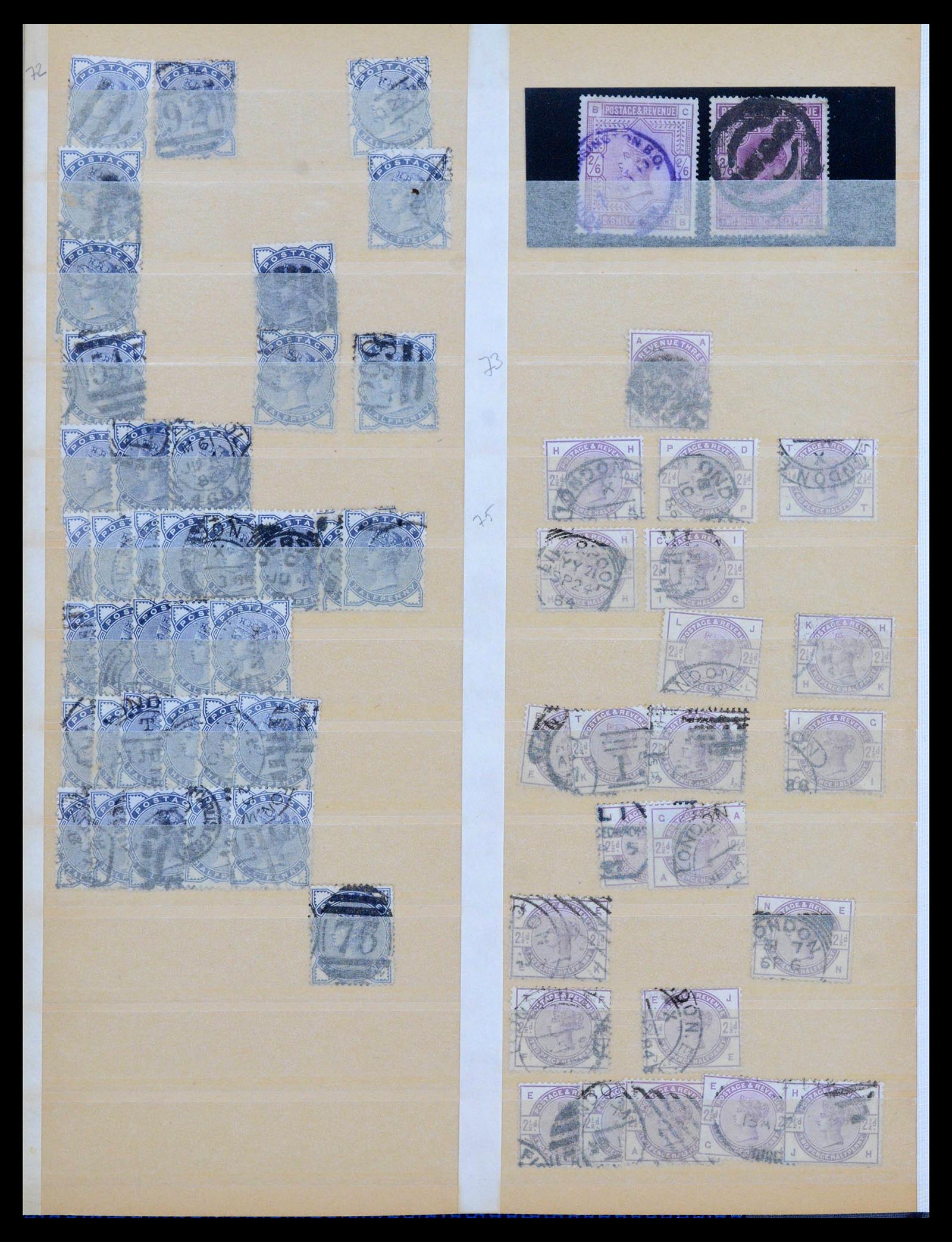 39948 0009 - Stamp collection 39948 Great Britain 1841-1939.