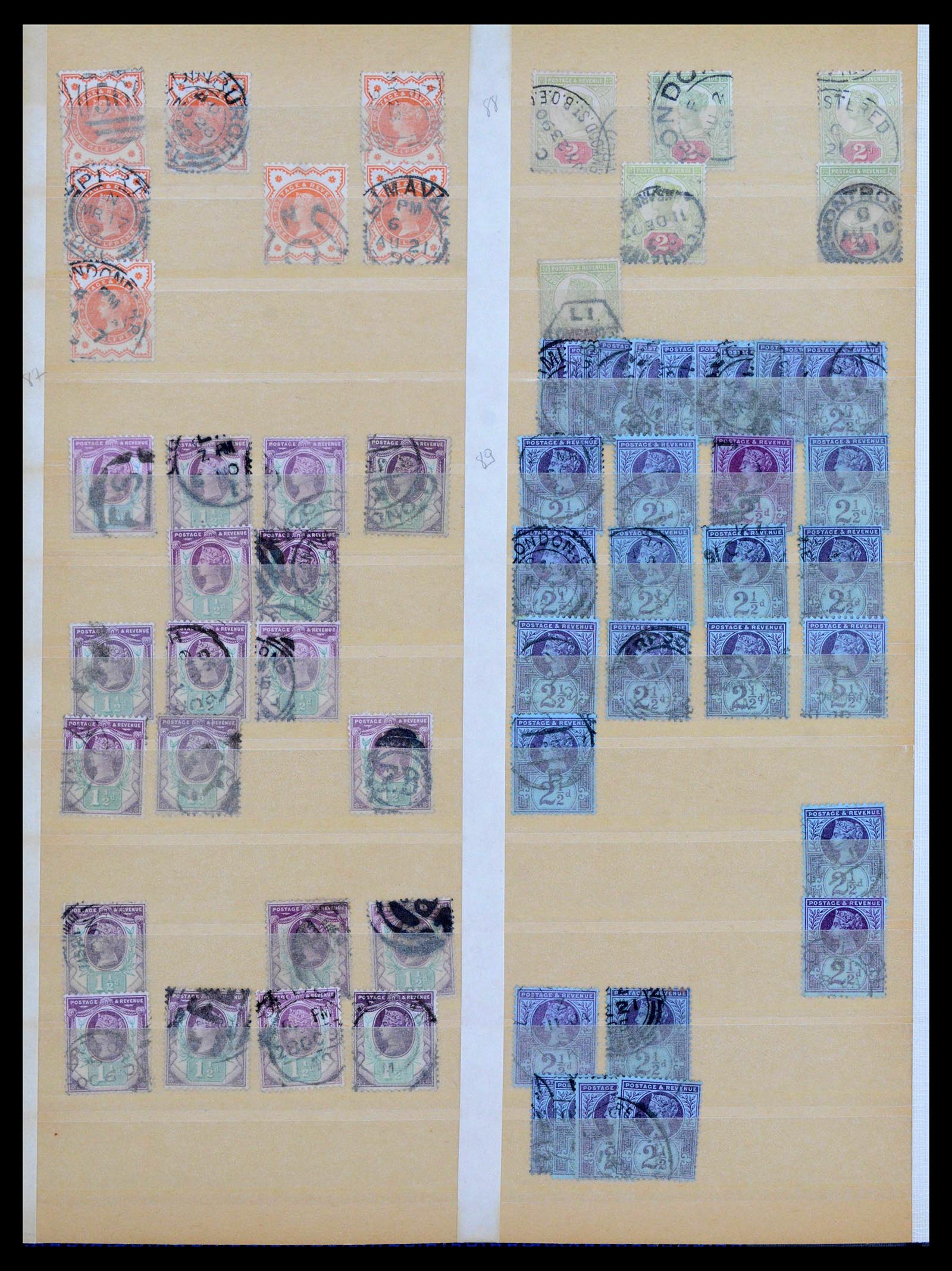 39948 0011 - Stamp collection 39948 Great Britain 1841-1939.