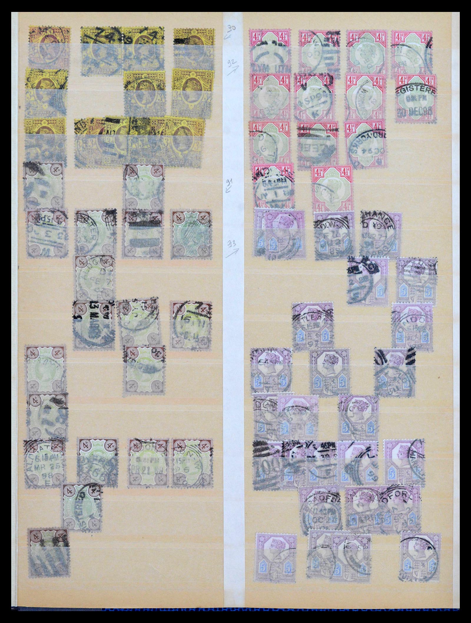 39948 0012 - Stamp collection 39948 Great Britain 1841-1939.