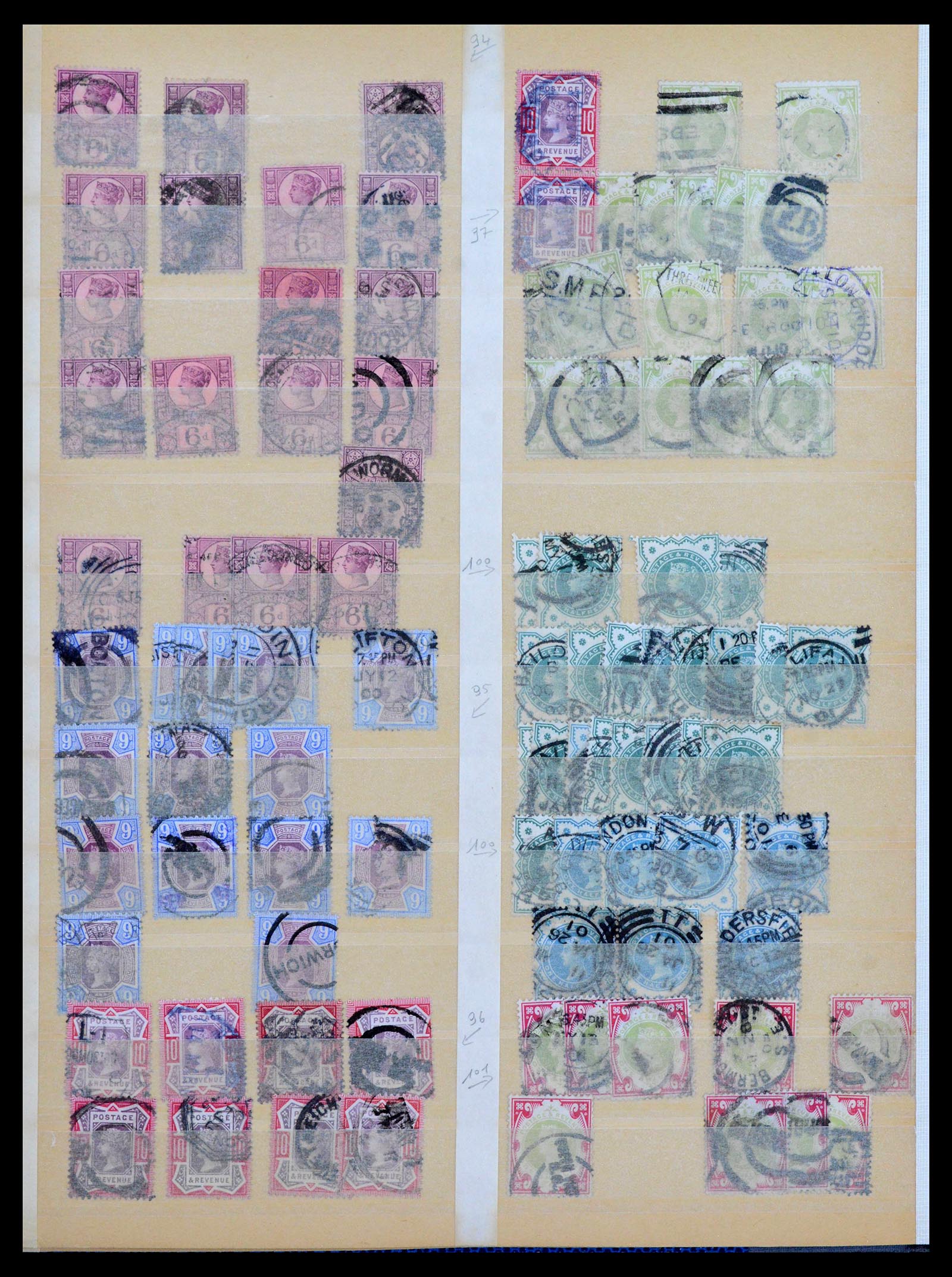 39948 0013 - Stamp collection 39948 Great Britain 1841-1939.