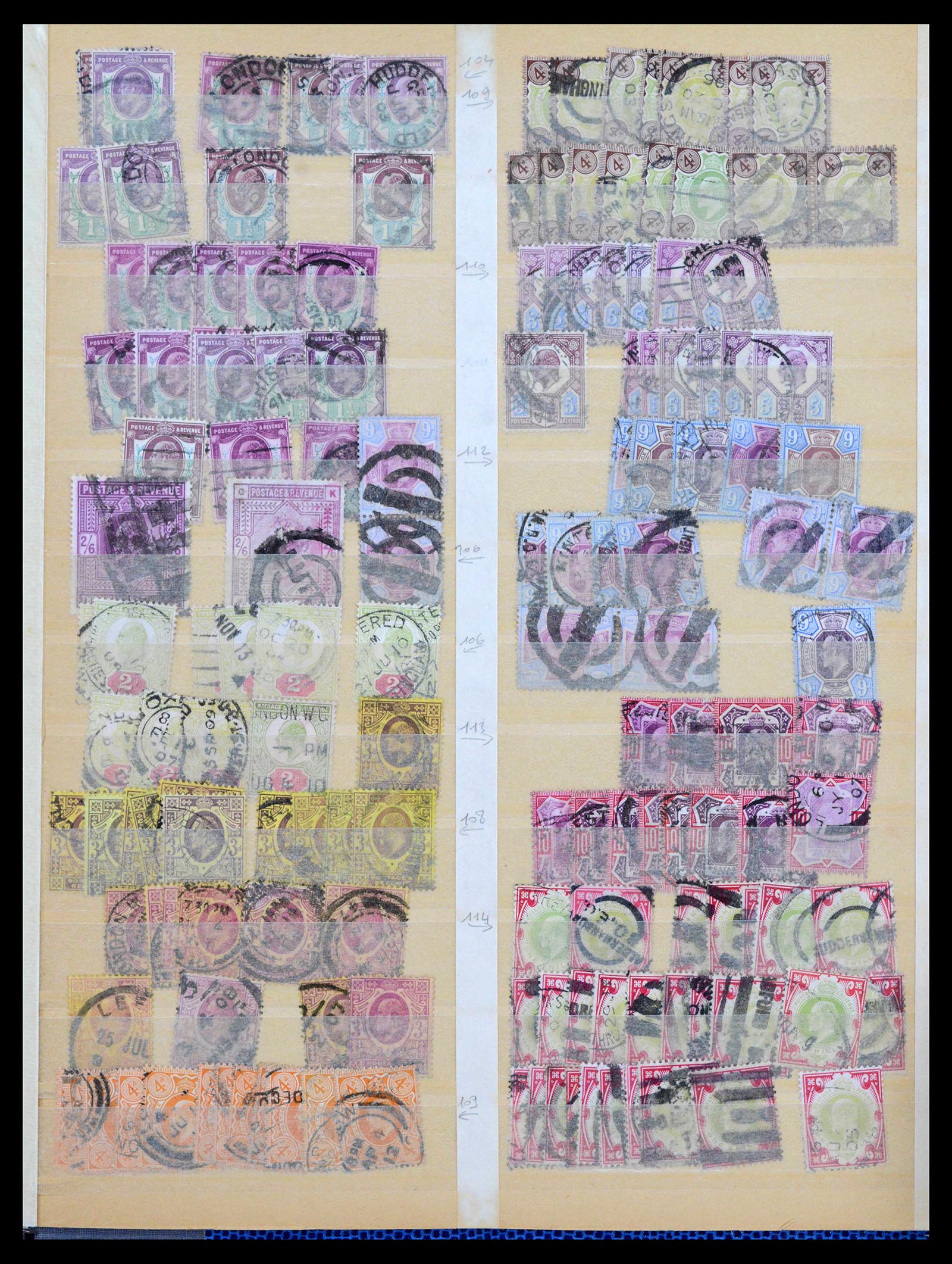 39948 0014 - Stamp collection 39948 Great Britain 1841-1939.