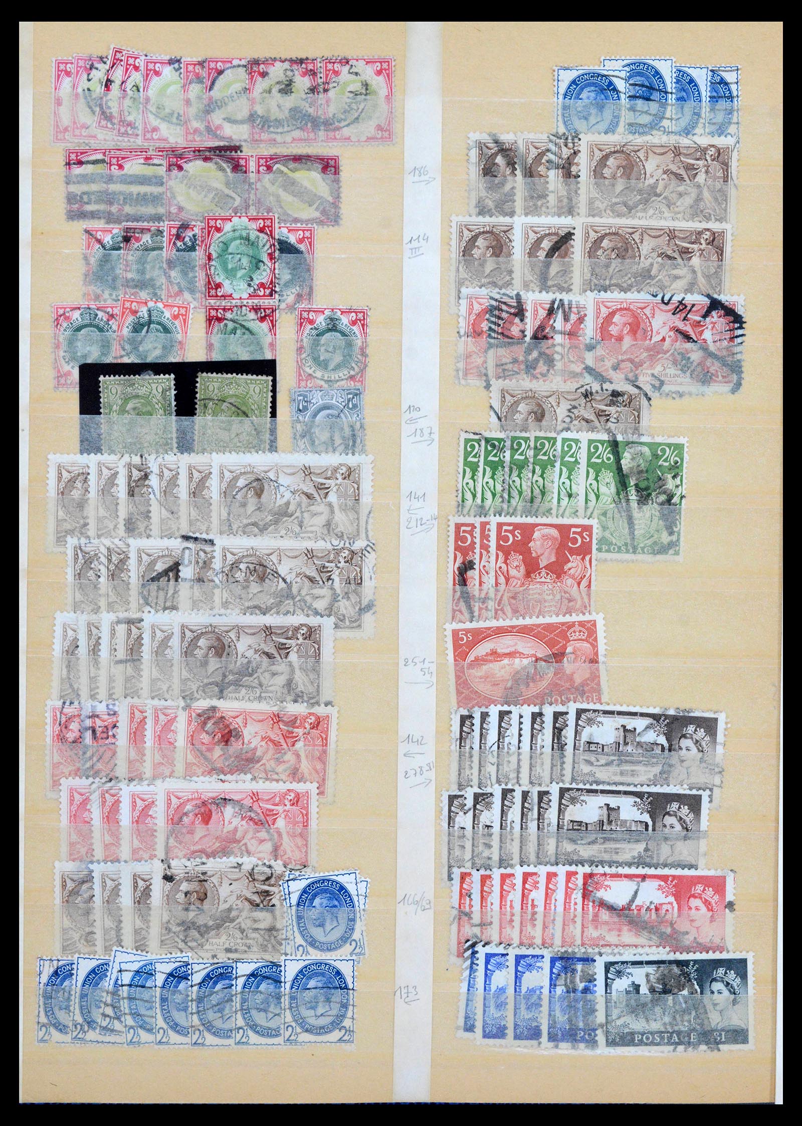 39948 0015 - Stamp collection 39948 Great Britain 1841-1939.