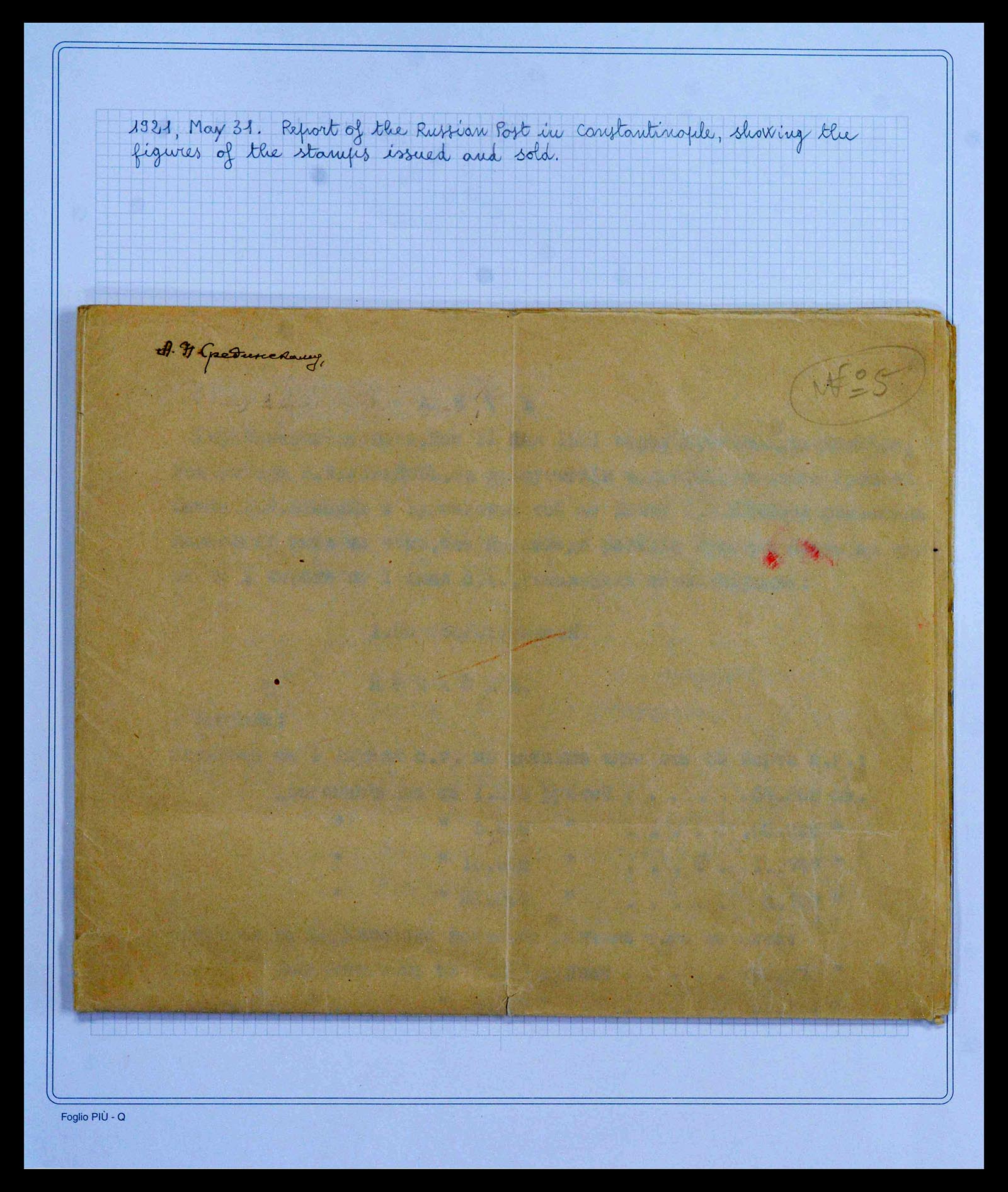 39951 0001 - Stamp collection 39951 Russian post in Constantinopel 1921.