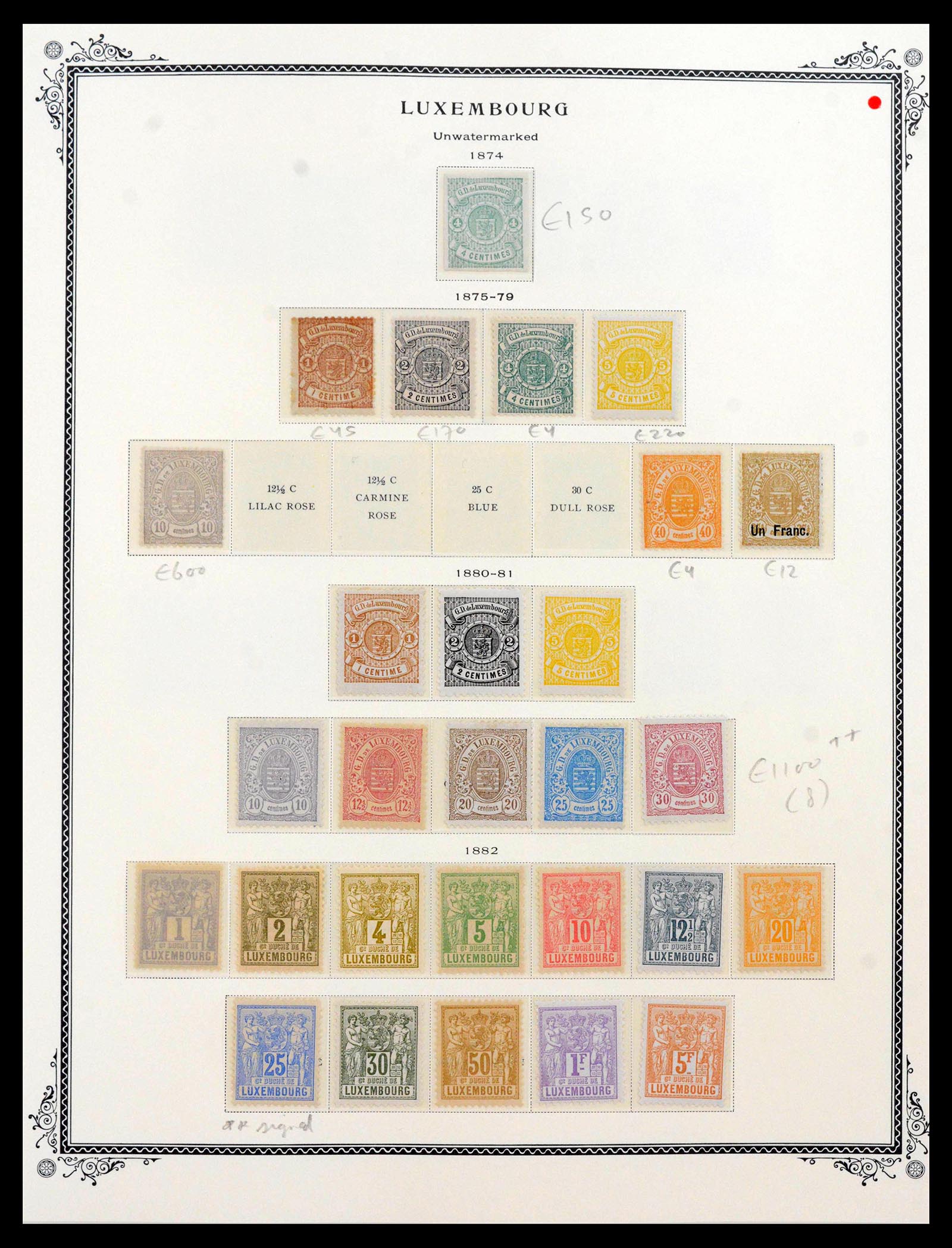 39956 0008 - Postzegelverzameling 39956 Luxemburg 1859-1946.