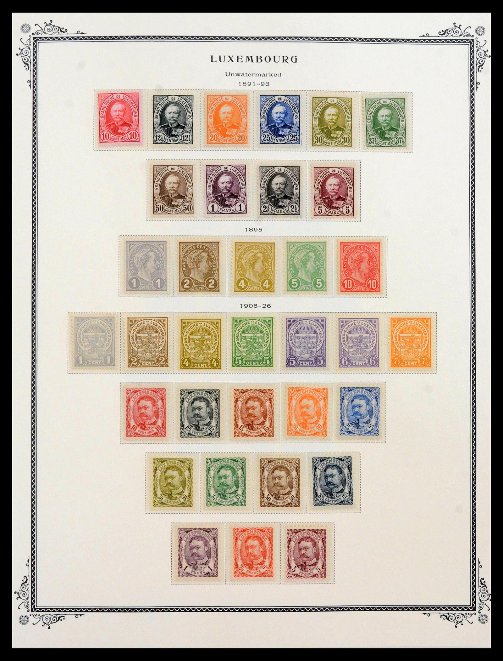 39956 0009 - Postzegelverzameling 39956 Luxemburg 1859-1946.