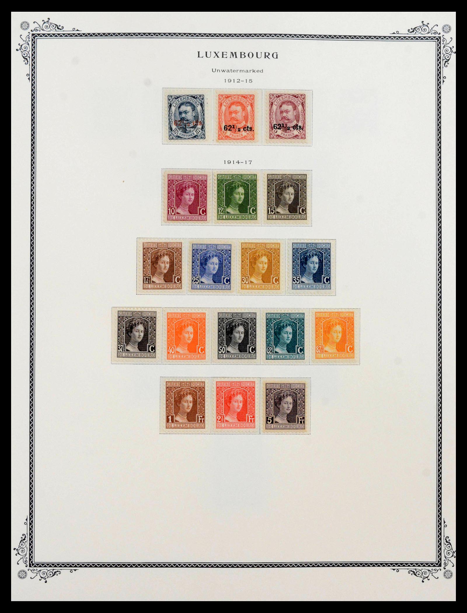 39956 0010 - Postzegelverzameling 39956 Luxemburg 1859-1946.