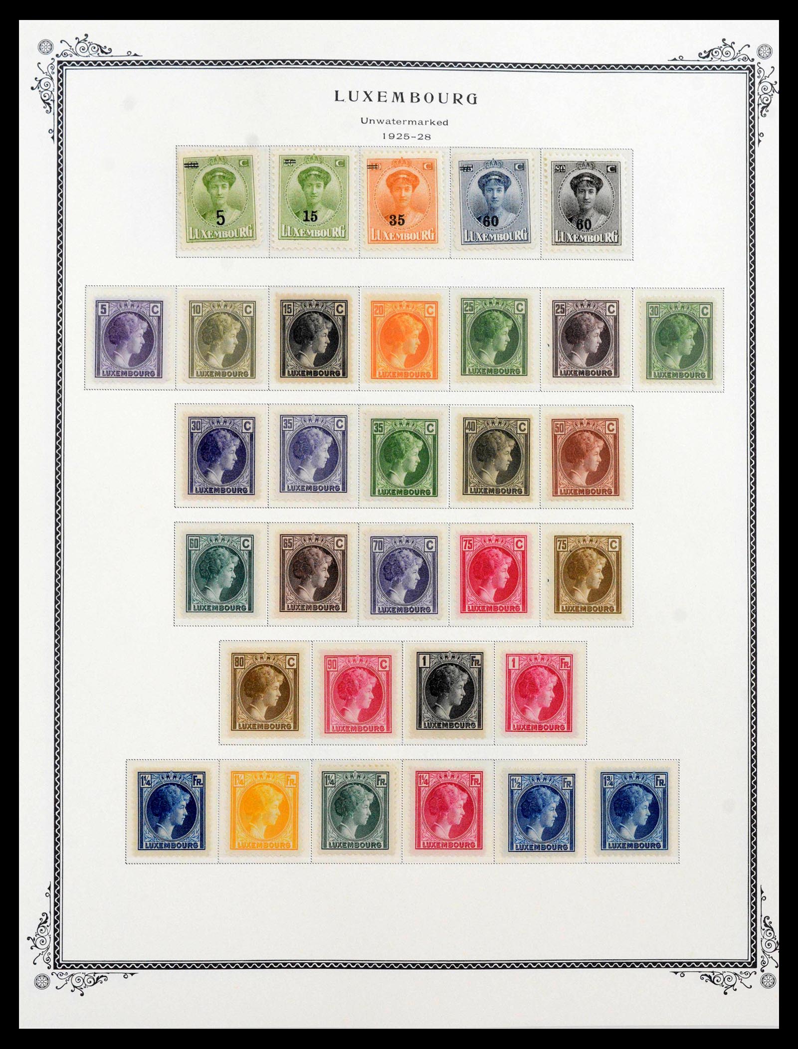 39956 0014 - Postzegelverzameling 39956 Luxemburg 1859-1946.